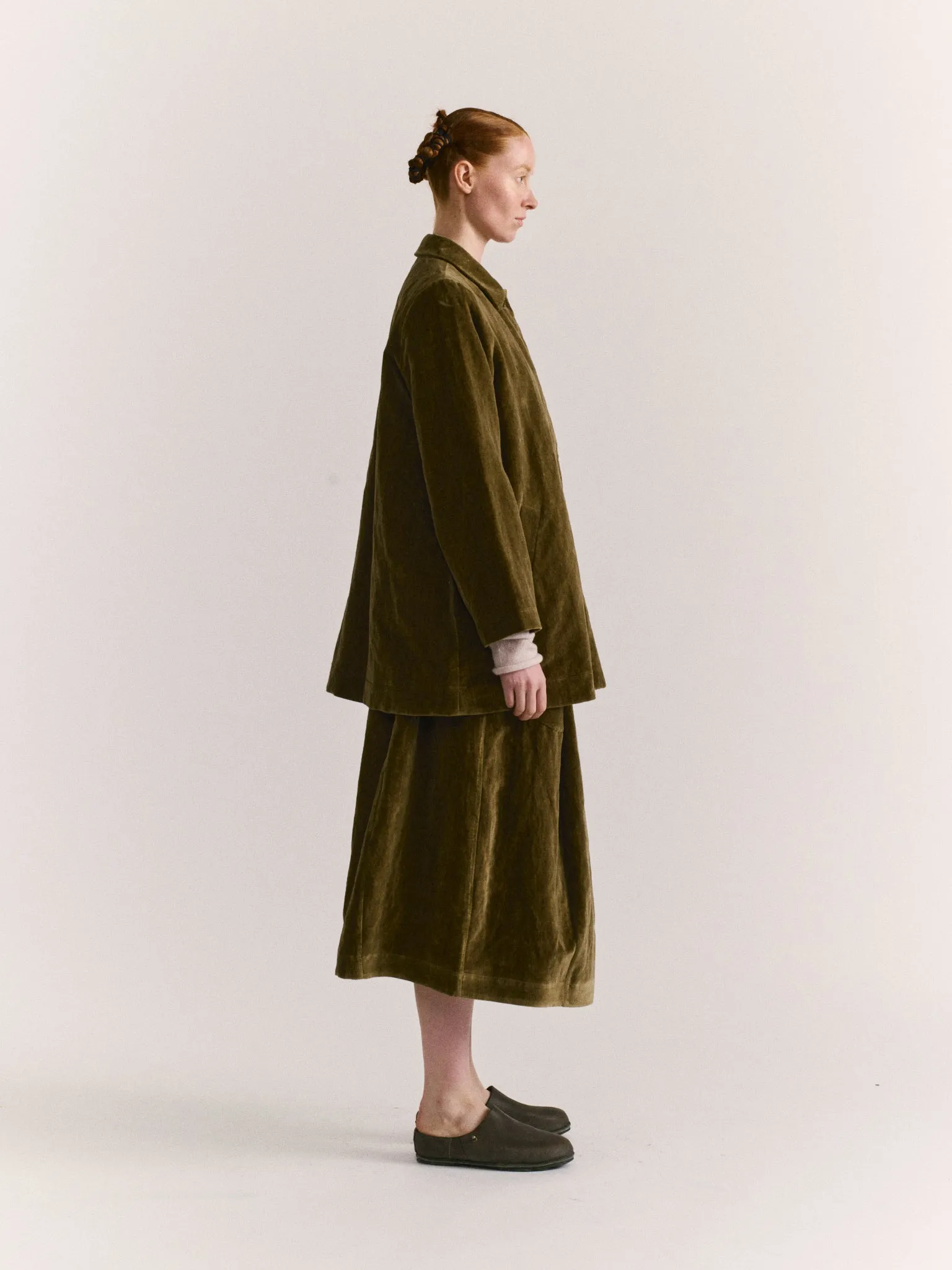 GHOST SKIRT - MID VELVET - TAUPE sold by Casey Casey Womens product image thumbnail 3