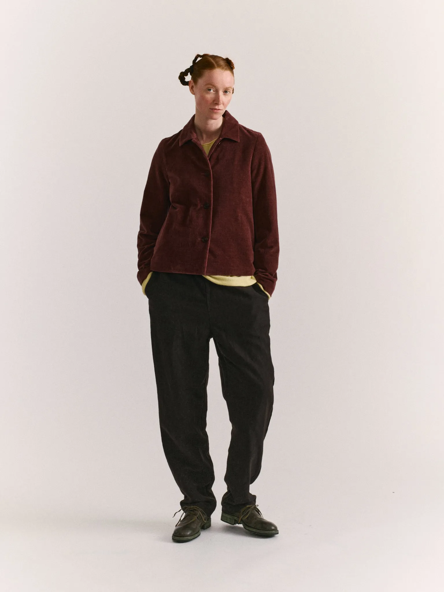 PWET JACKET - L VELVET - PRUNE sold by Casey Casey