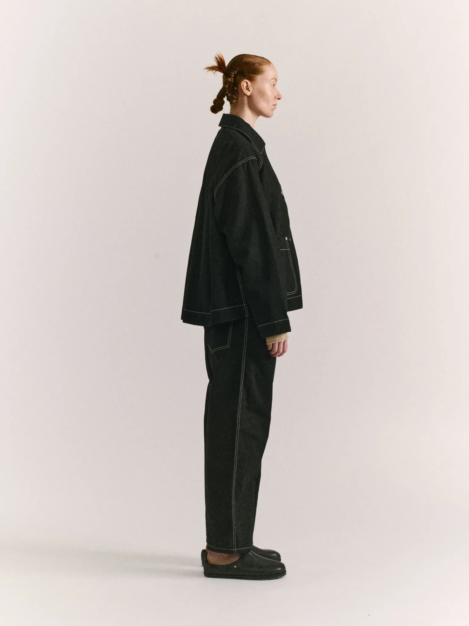 DRAYS TRAVAIL DENIM JACKET - DENIM - BLACK sold by Casey Casey product image thumbnail 3