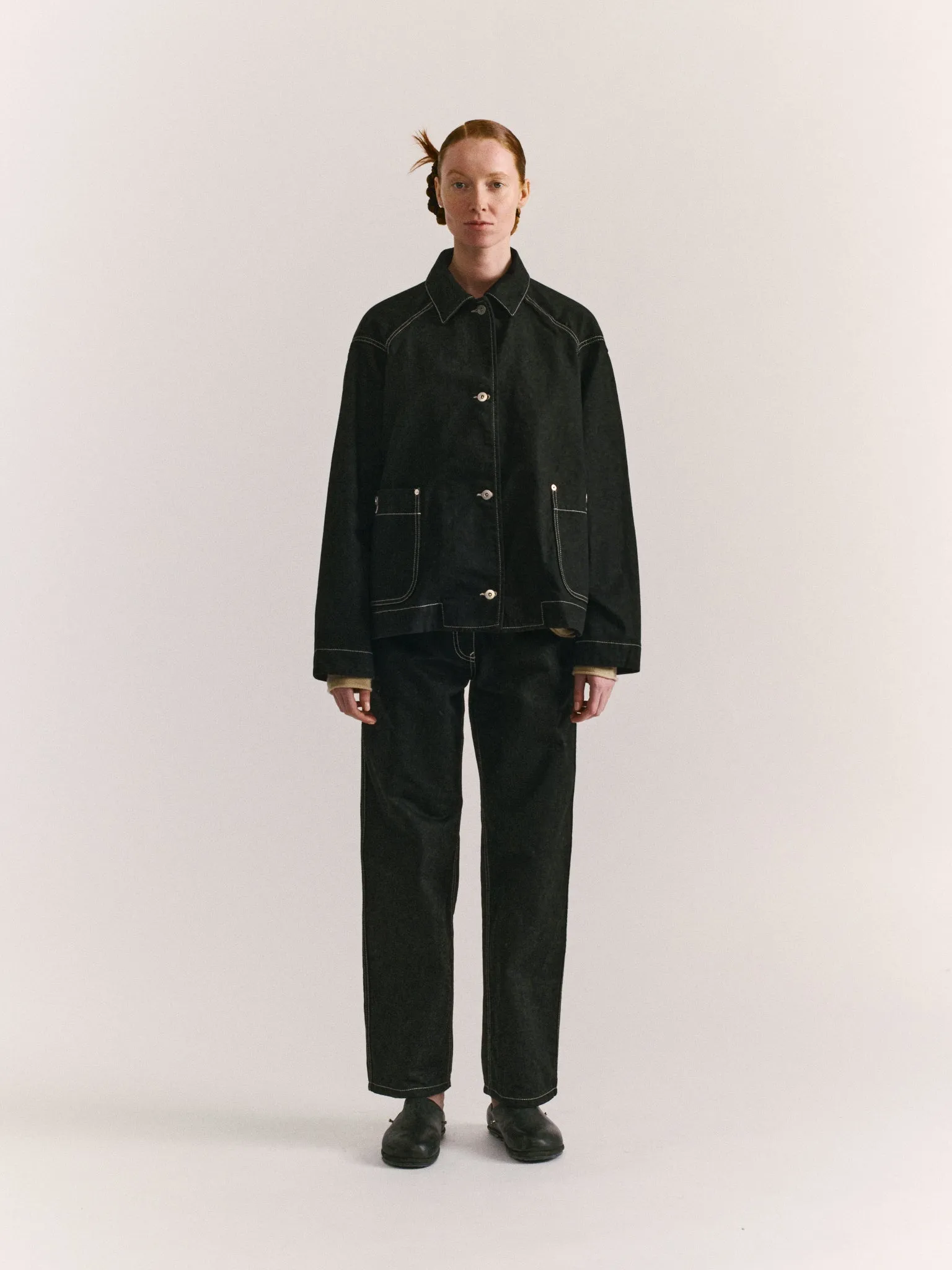 DRAYS TRAVAIL DENIM JACKET - DENIM - BLACK sold by Casey Casey product image thumbnail 2
