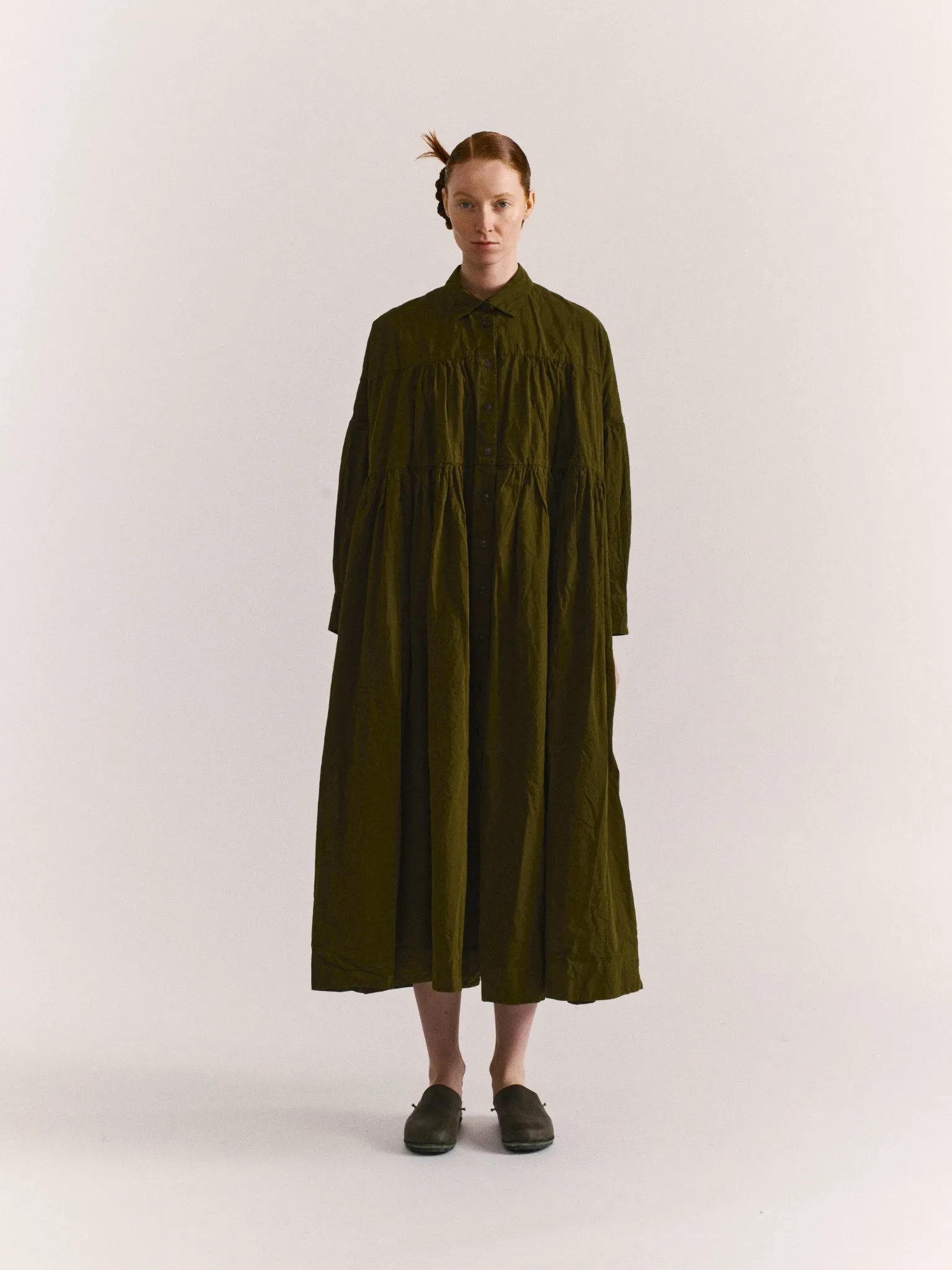 SQUARE LONG SLEEVE DRESS - PAPER COT - GREEN LAKE sold by Casey Casey product image thumbnail 2
