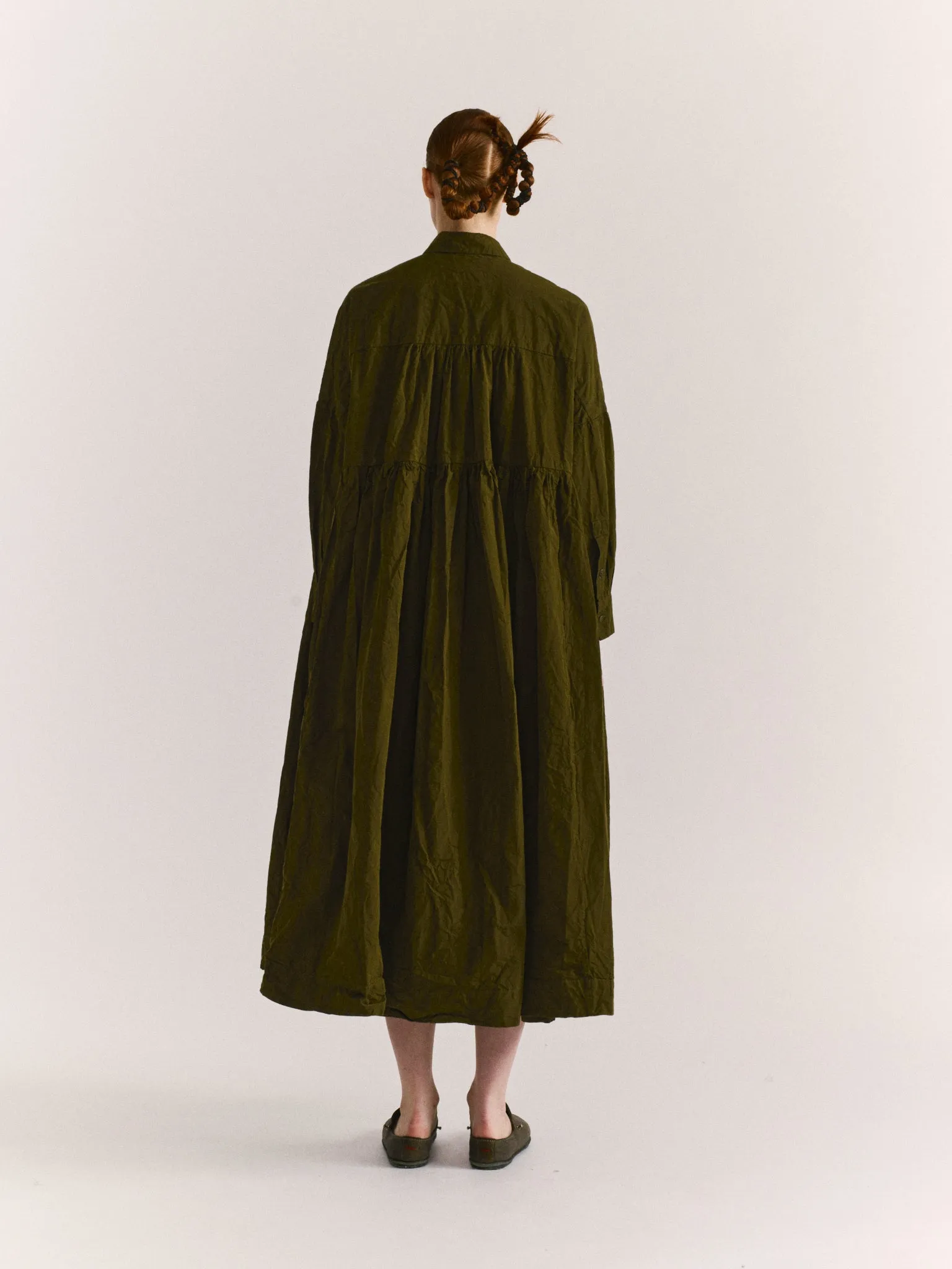 SQUARE LONG SLEEVE DRESS - PAPER COT - GREEN LAKE sold by Casey Casey product image thumbnail 4