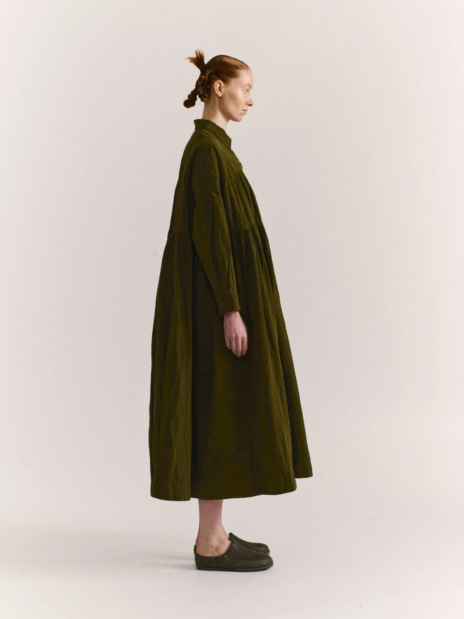 SQUARE LONG SLEEVE DRESS - PAPER COT - GREEN LAKE sold by Casey Casey product image thumbnail 3