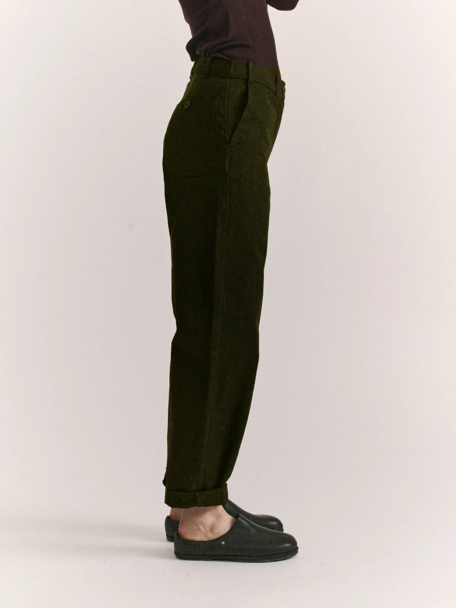 BEE PANT - DOUBLE COT - GREEN LAKE sold by Casey Casey product image thumbnail 4