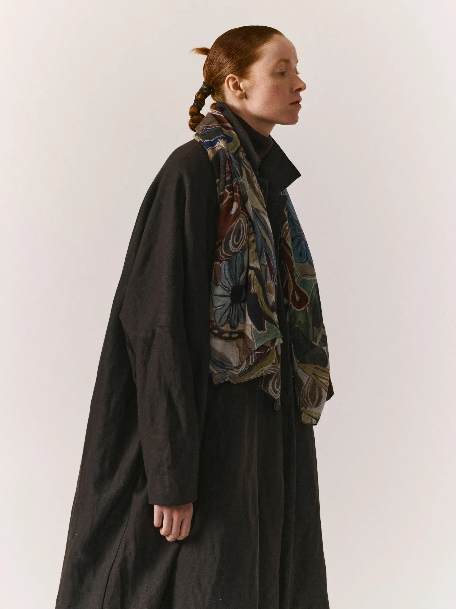 SQUARE SCARF - WOOL CASH - BROWNS sold by Casey Casey Womens product image thumbnail 4