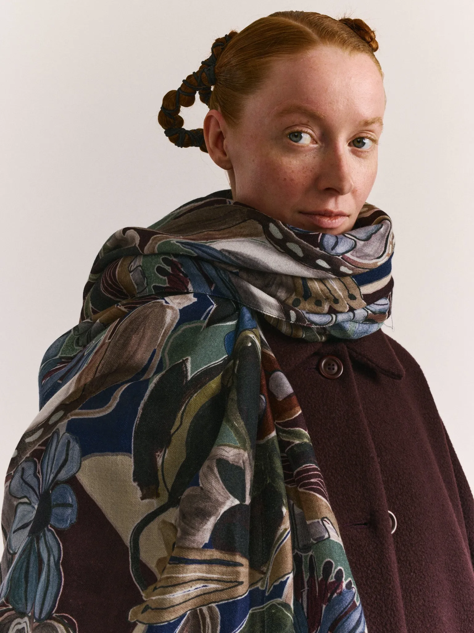 LONG SCARF - CASH SILK - BROWNS sold by Casey Casey Womens product image thumbnail 3