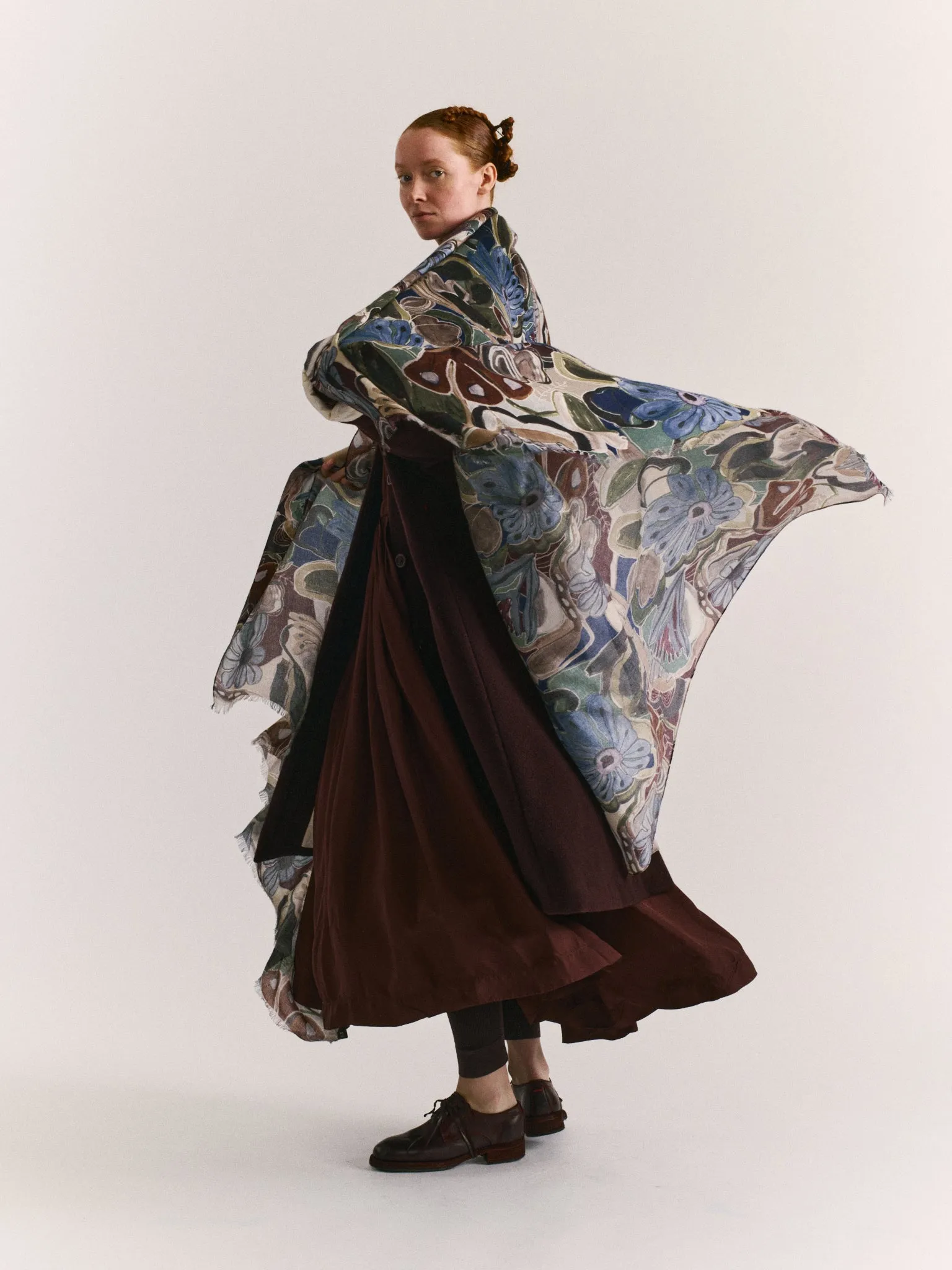 LONG SCARF - CASH SILK - BROWNS sold by Casey Casey Womens product image thumbnail 4