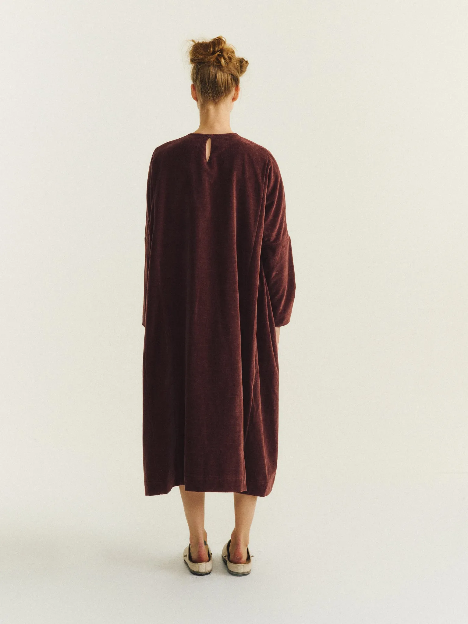PYJ ROUCH DRESS - L VELVET - PRUNE sold by Casey Casey Womens product image thumbnail 4