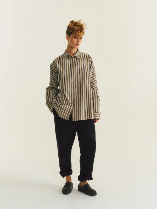 WAGA SHIRT - PAPER COT STRIPE - AS IS N°4 made by Casey Casey