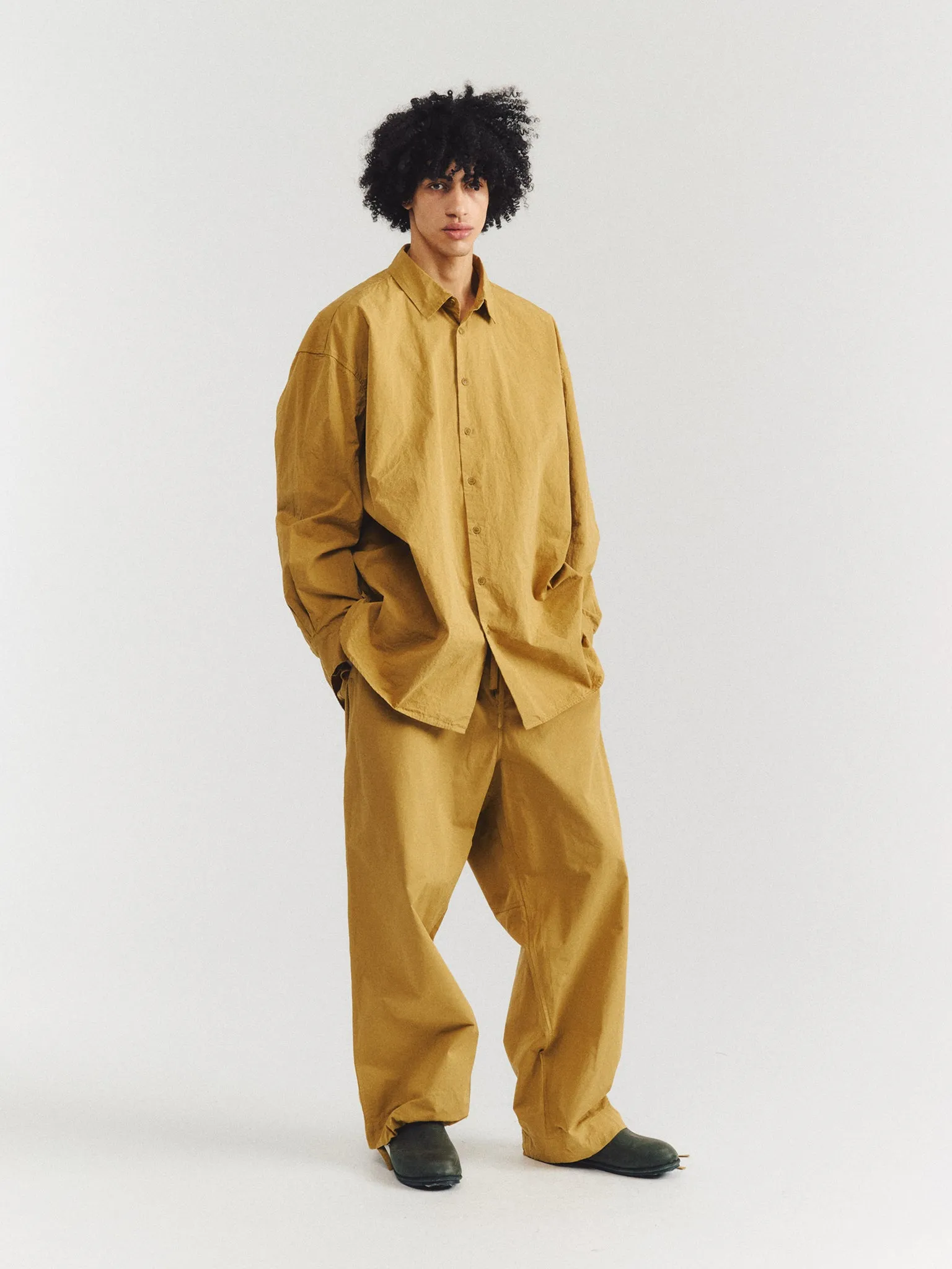 ABEL PANT - PAPER COT - MUSTARD sold by Casey Casey