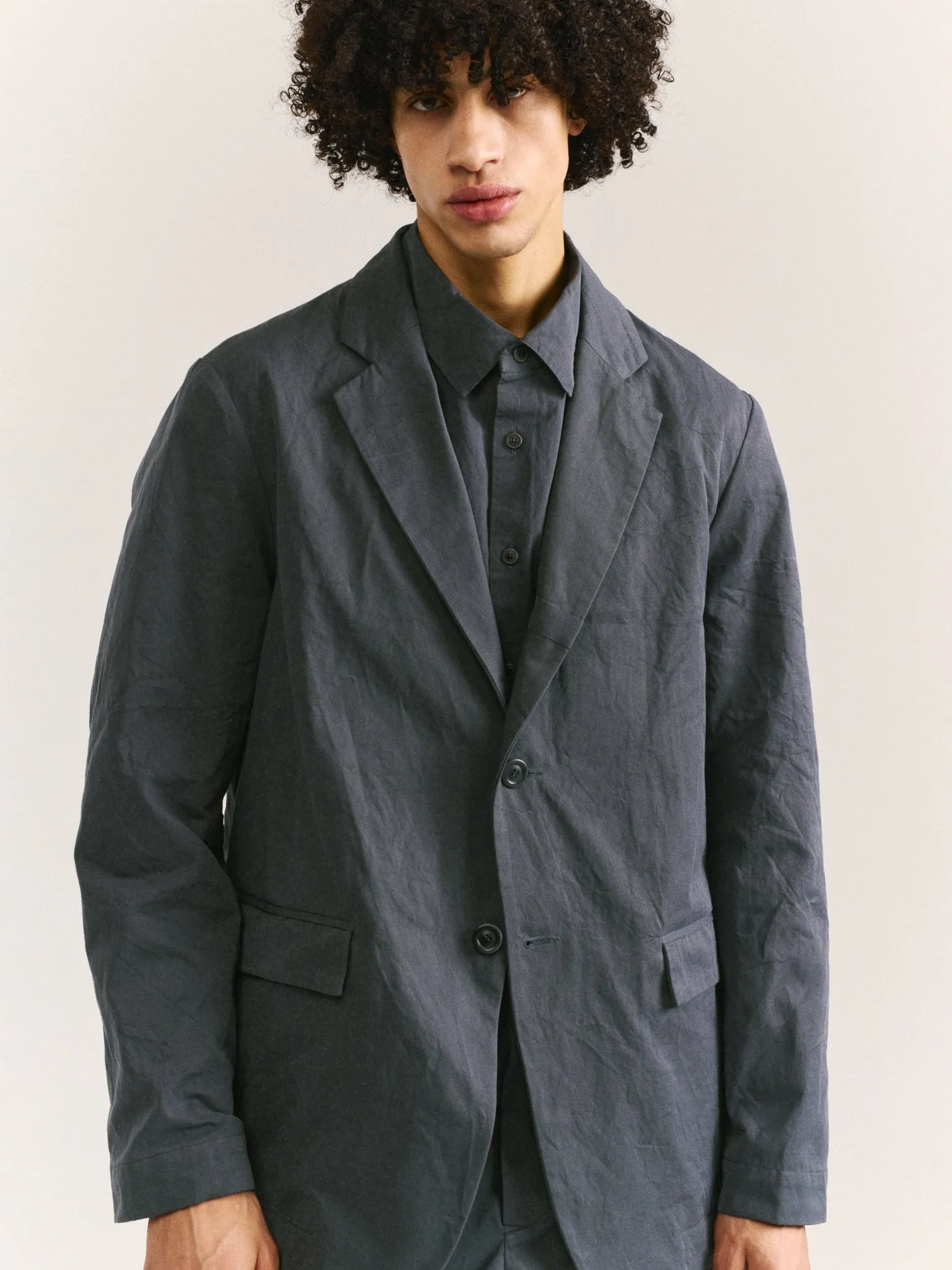 Y JACKET - DOUBLE COT - BLU SKULL sold by Casey Casey Womens product image thumbnail 4