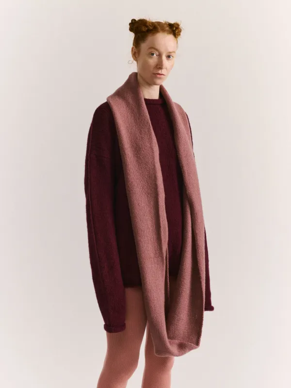 SOFTY LOOP SCARF - WO CASH - PINK sold by Casey Casey Womens