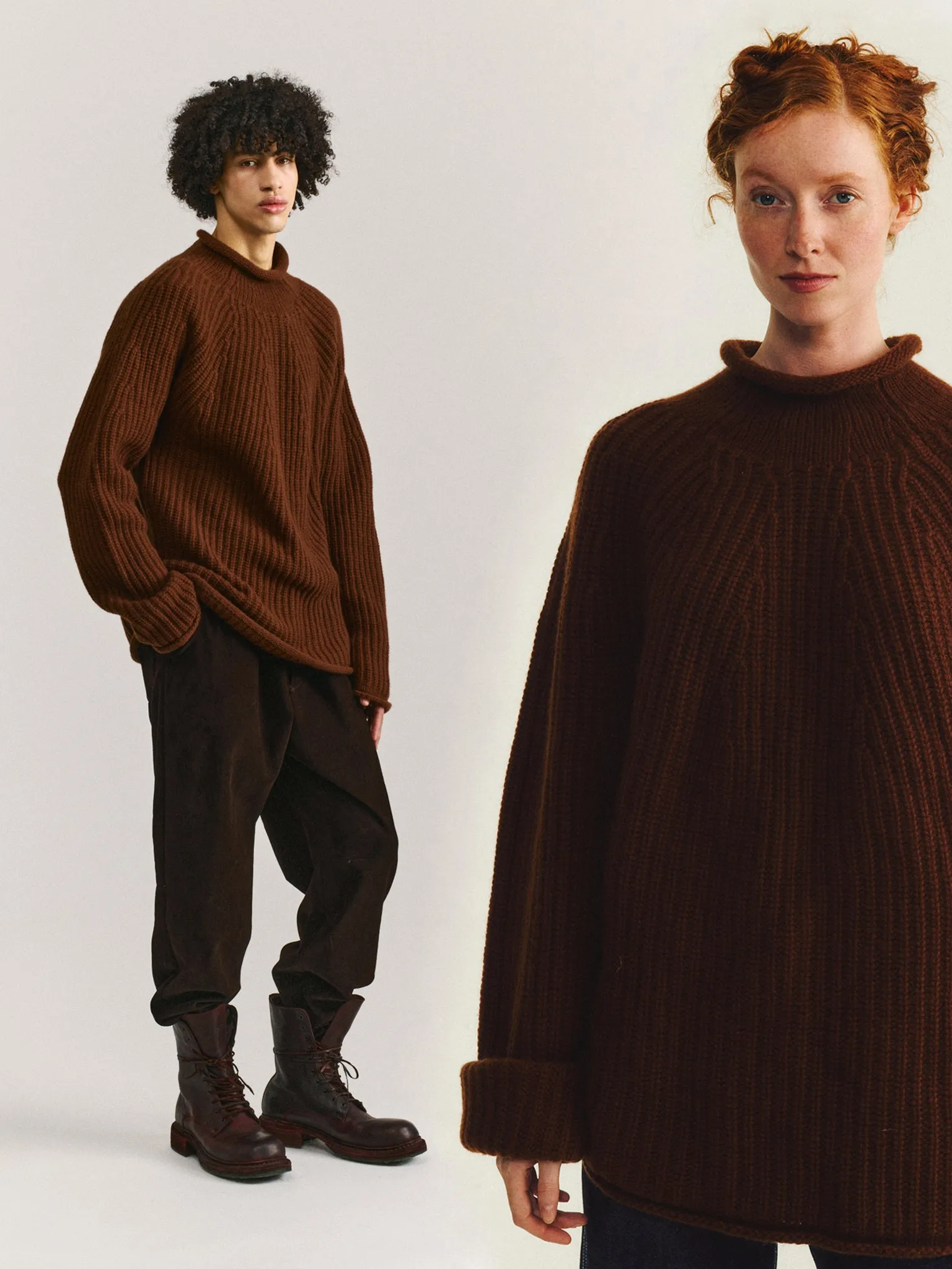 PANNOCCHIA JUMPER - WOOLY 2 - TAN sold by Casey Casey
