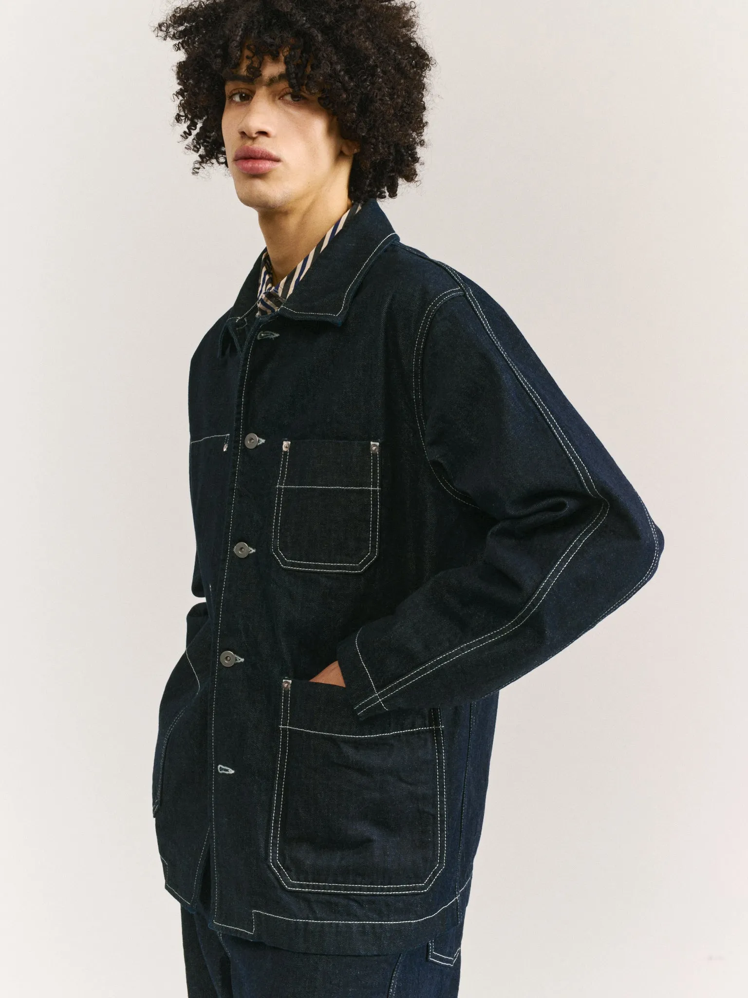 CAMILLE JACKET - DENIM M - INDIGO sold by Casey Casey product image thumbnail 5