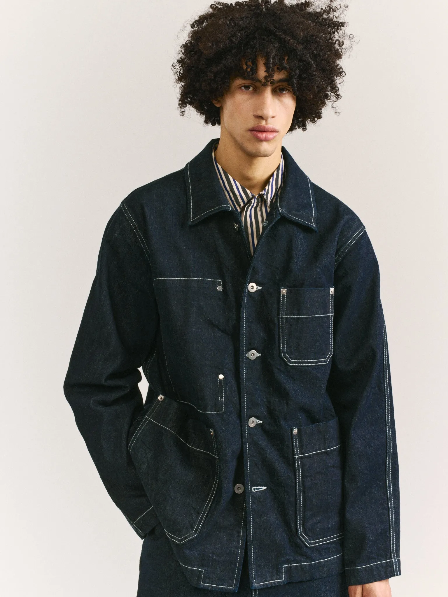 CAMILLE JACKET - DENIM M - INDIGO sold by Casey Casey product image thumbnail 4