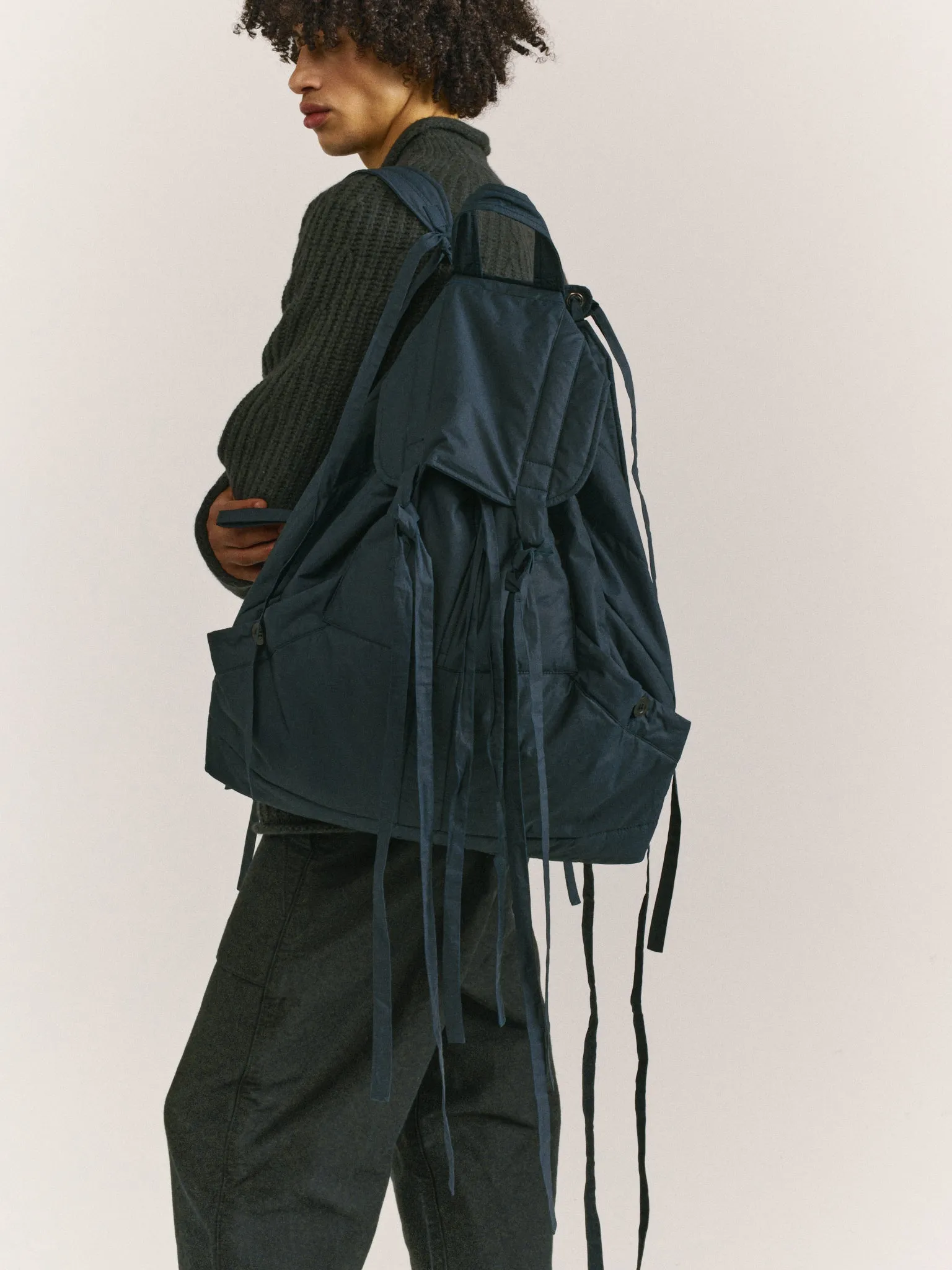 MILI BACKPACK - PIGMENT WAX - NAVY sold by Casey Casey