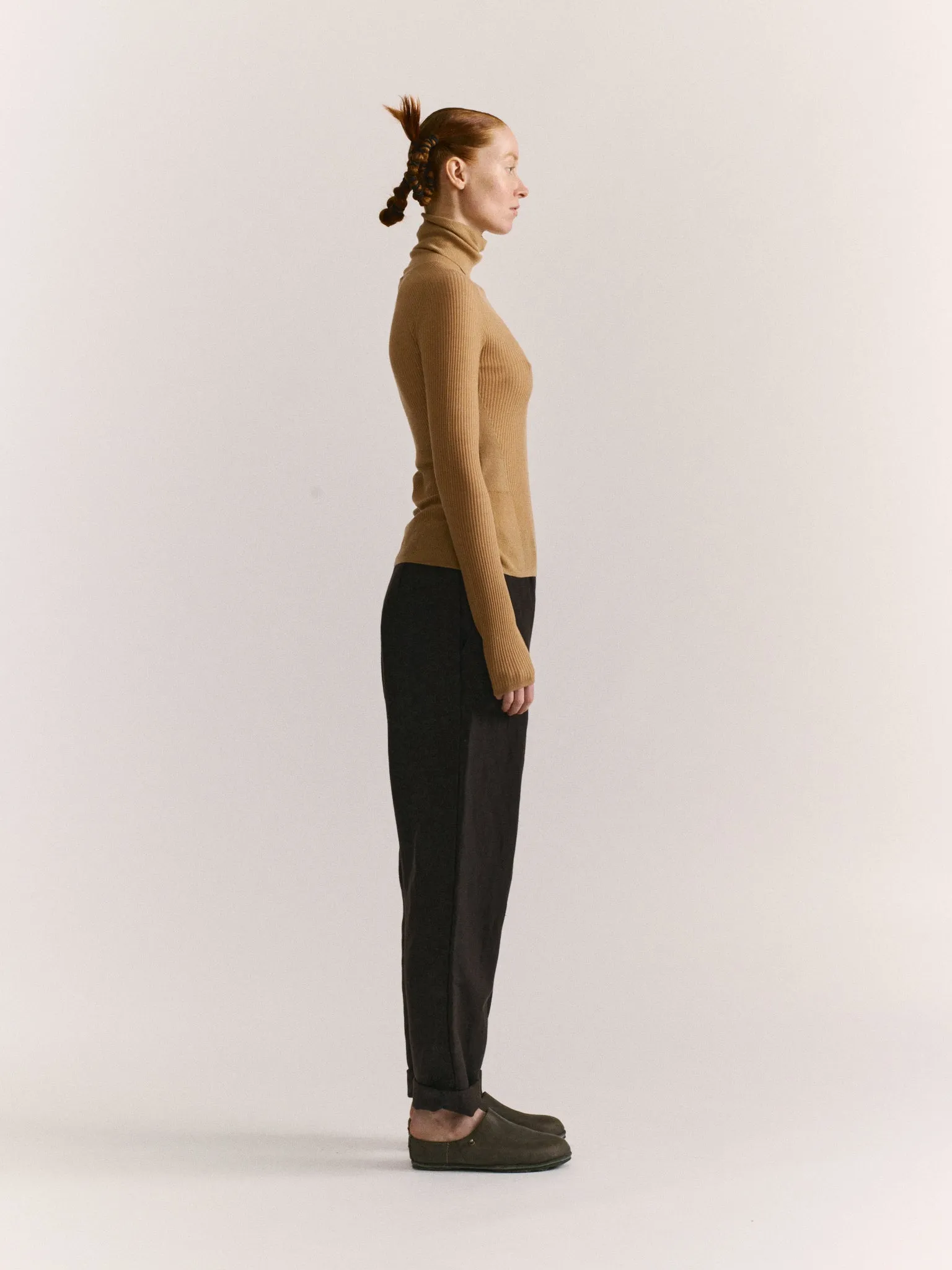 RIB TURTLENECK - RIB LIGHT WOOL 1 - BEIGE sold by Casey Casey Womens product image thumbnail 4