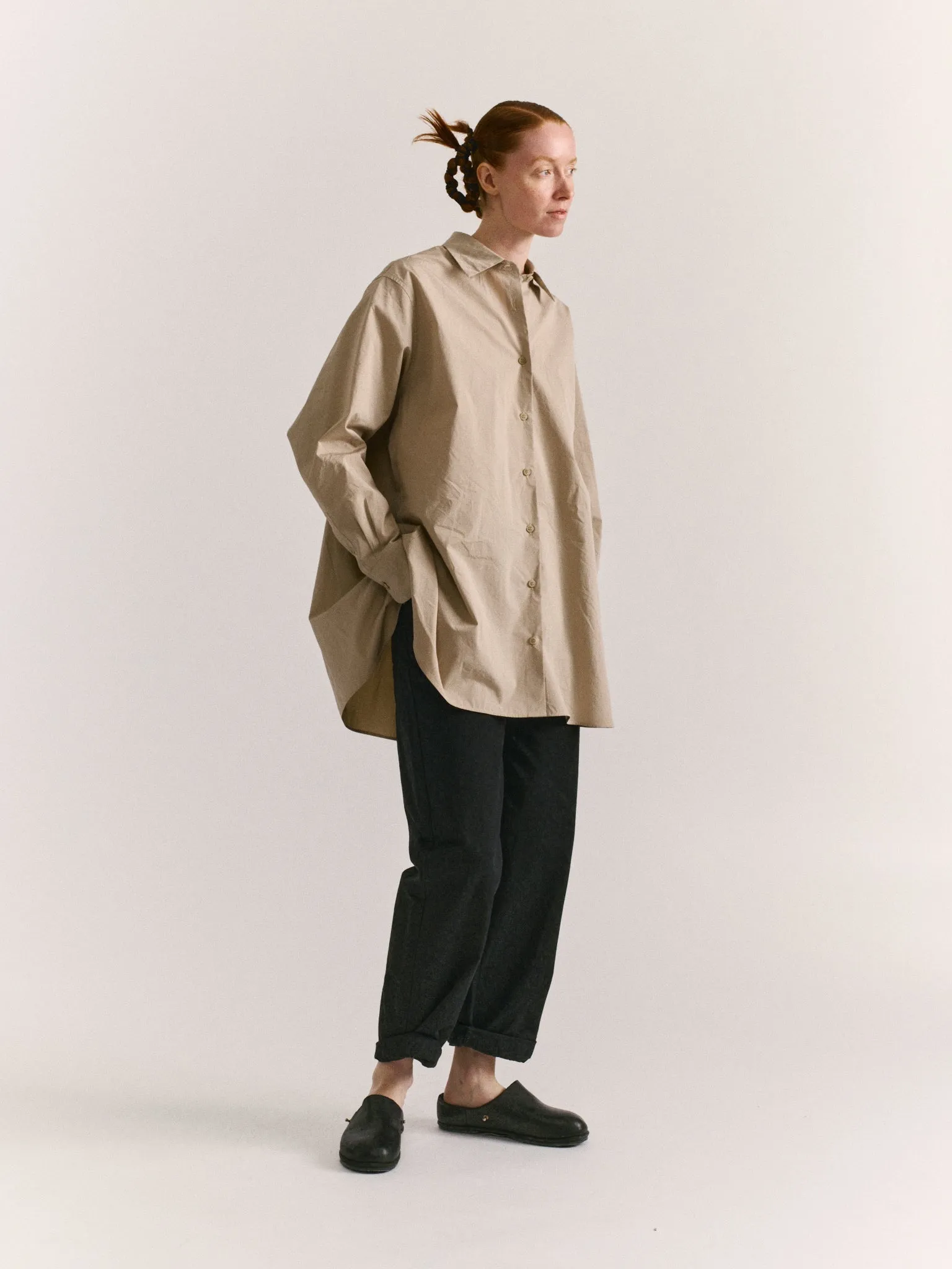 PI SHIRT - TAFFETA - MASTIC sold by Casey Casey Womens