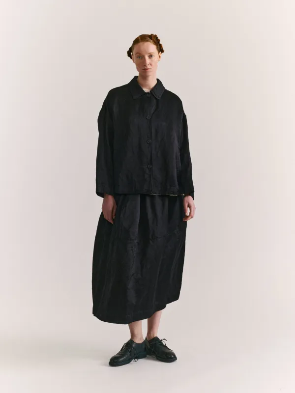 JULIETTE JACKET - H SATIN - NIGHT sold by Casey Casey Womens