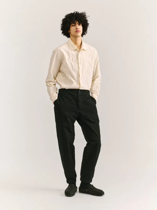 ISA PANT - PAPER COT - PITCH BLACK made by Casey Casey