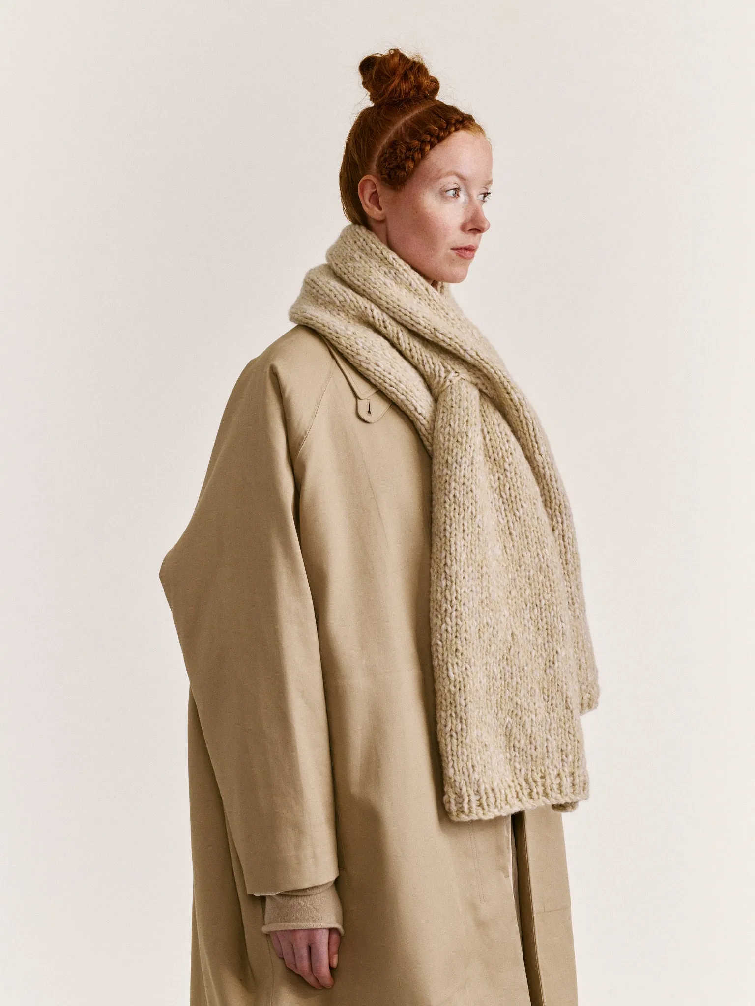 SCARF - SOFTY MALRED - ECRU/ECRU sold by Casey Casey Womens product image thumbnail 4