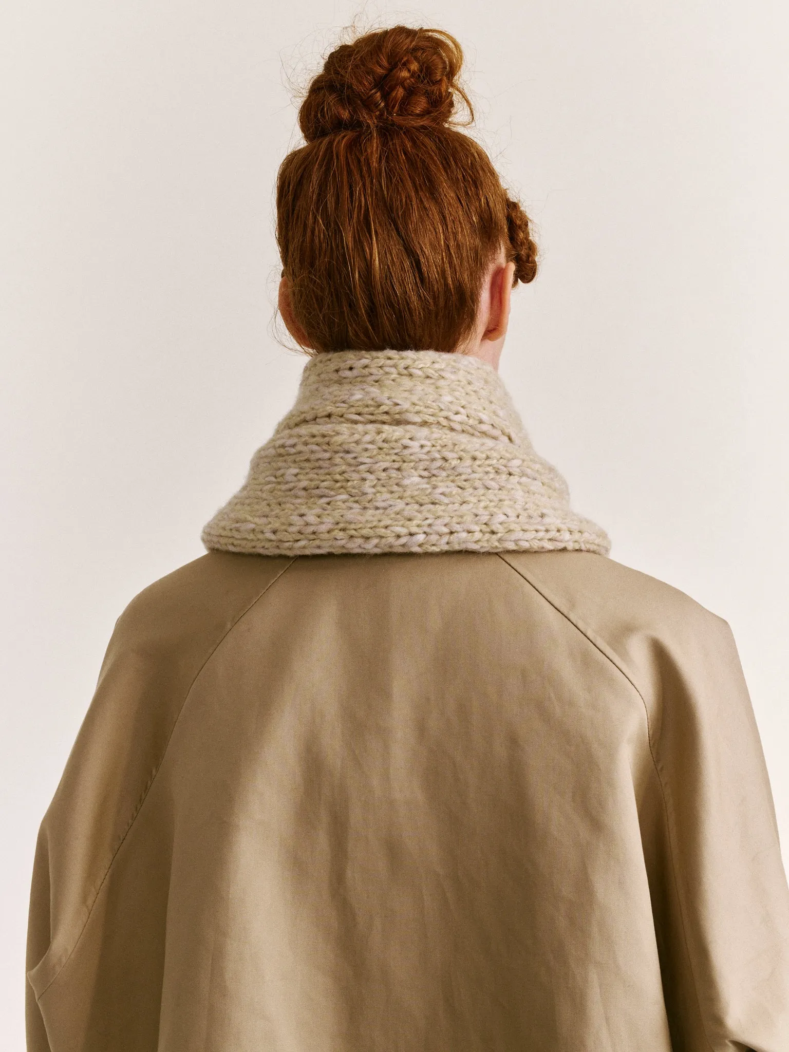 SCARF - SOFTY MALRED - ECRU/ECRU sold by Casey Casey Womens product image thumbnail 5