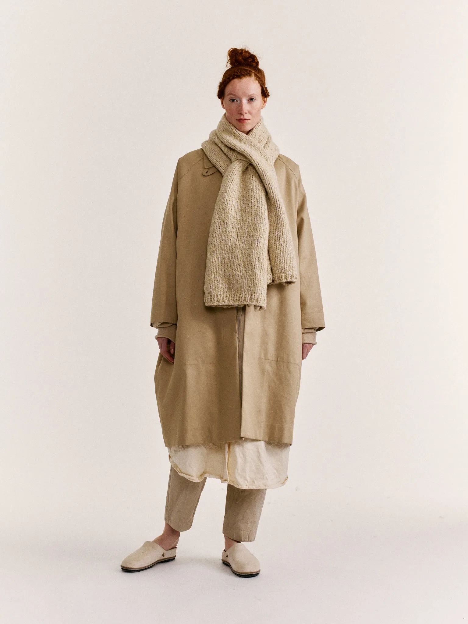 SCARF - SOFTY MALRED - ECRU/ECRU sold by Casey Casey Womens