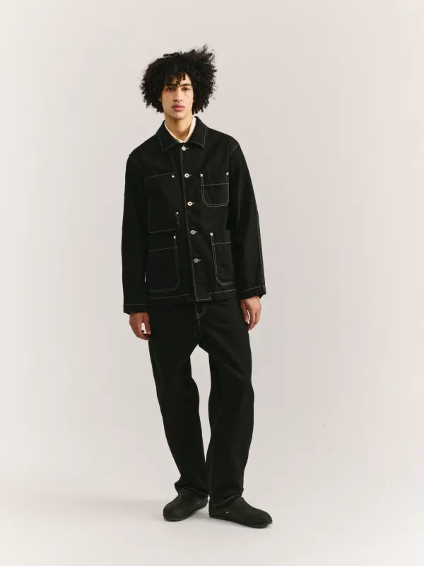 CAMILLE JACKET - DENIM M - BLACK sold by Casey Casey Womens