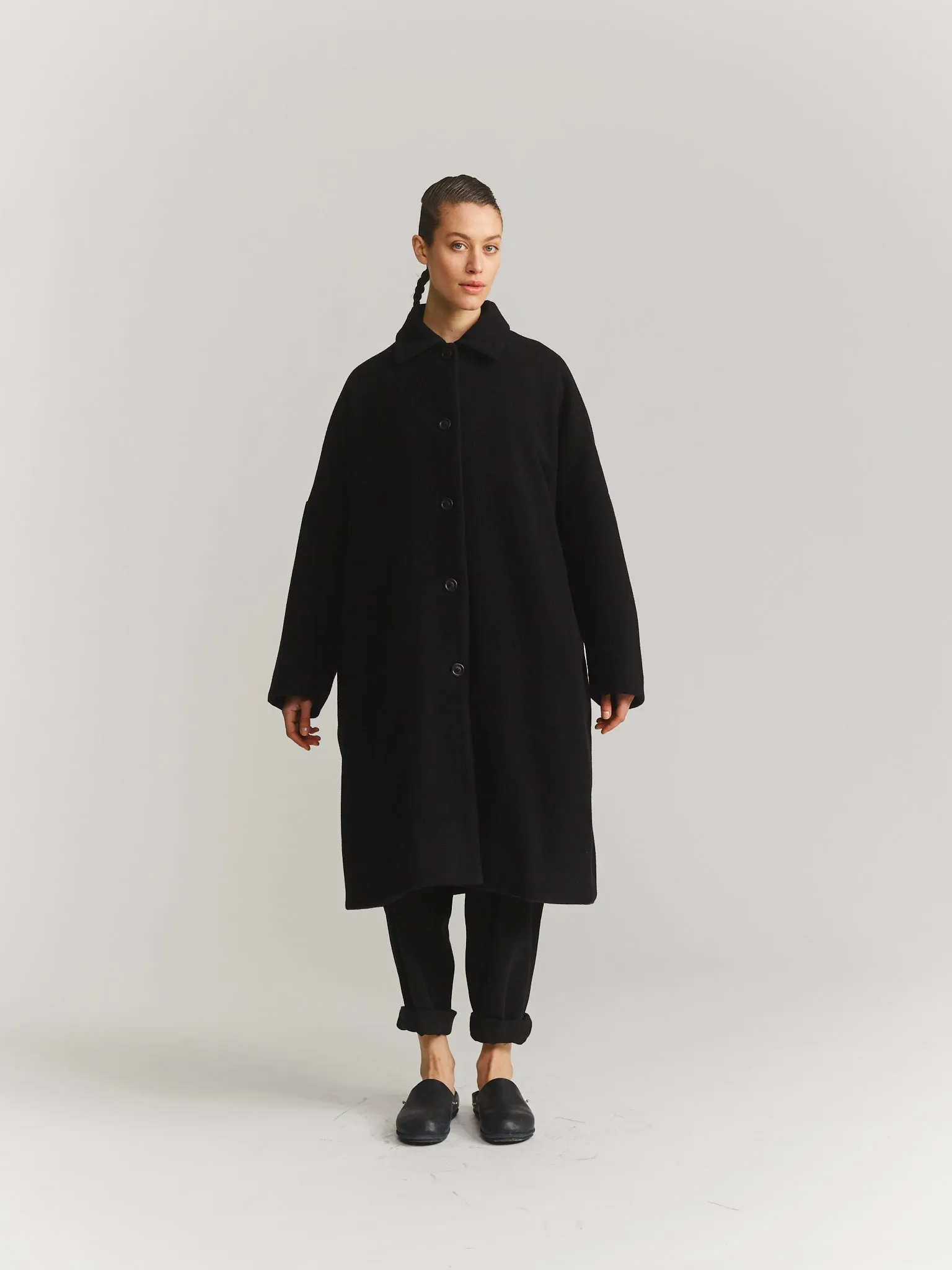 BIG BLOBBY COAT - KASPER - BLACK sold by Casey Casey product image thumbnail 2