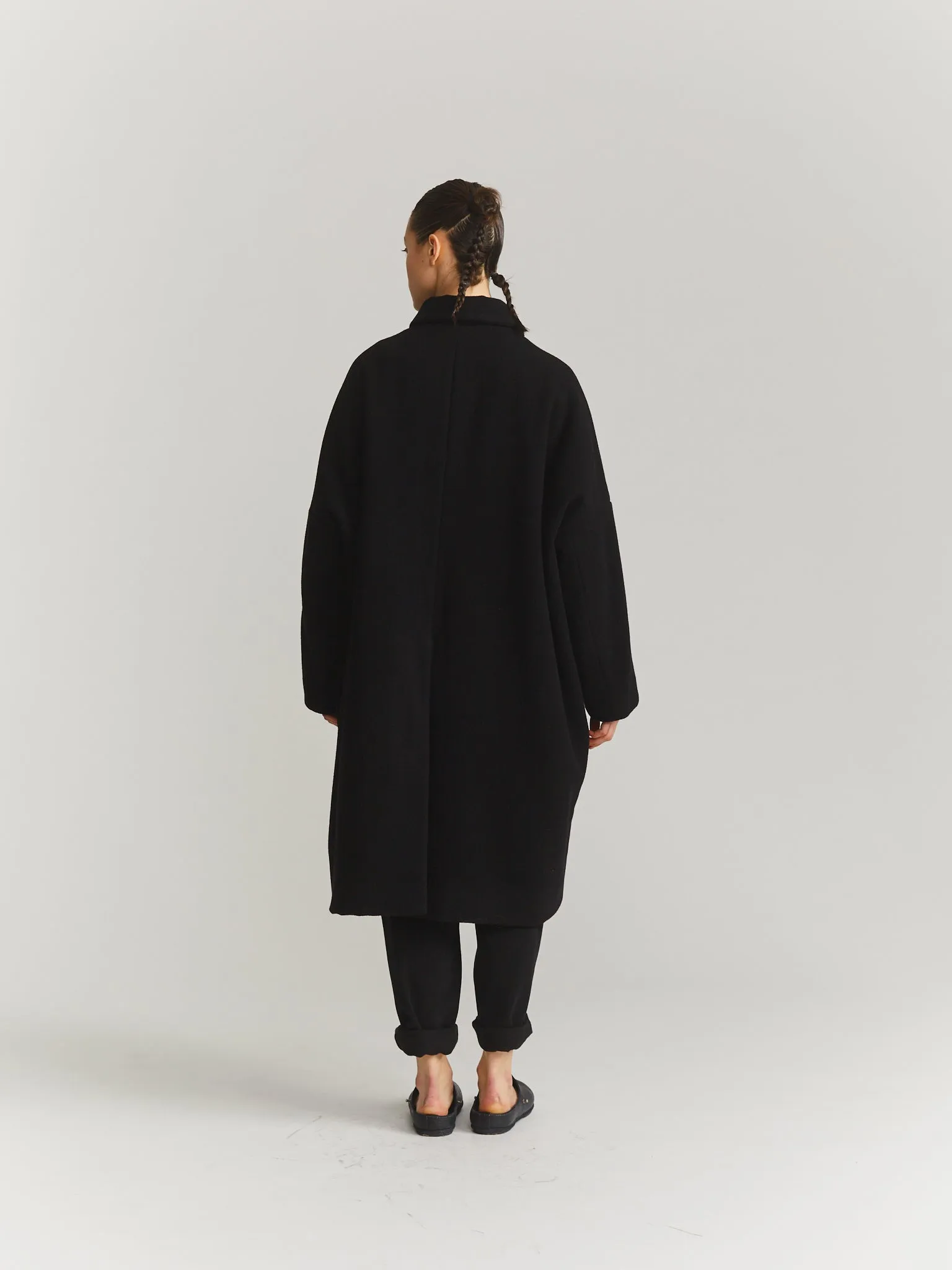 BIG BLOBBY COAT - KASPER - BLACK sold by Casey Casey product image thumbnail 3
