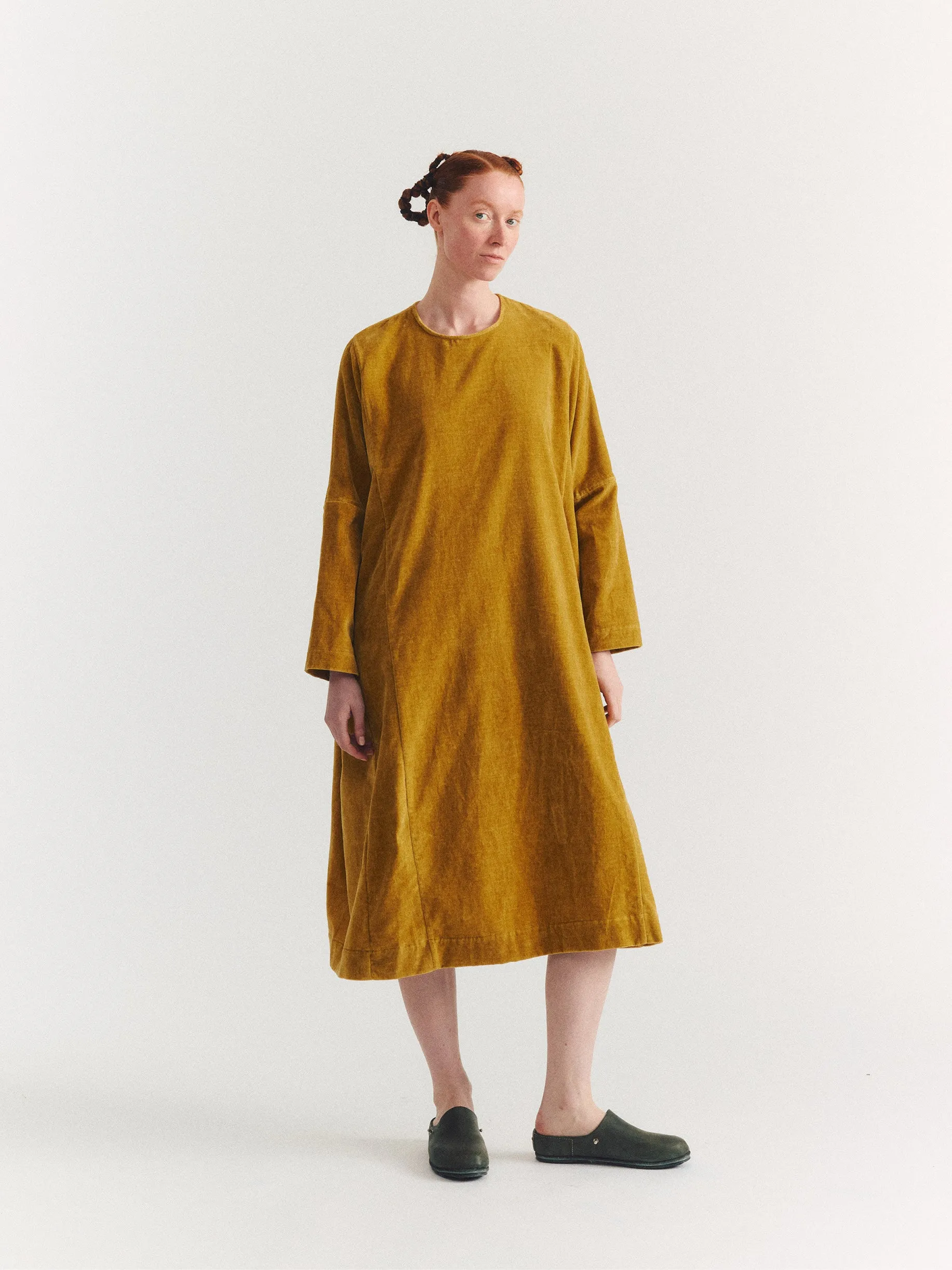 PYJ ROUCH DRESS - L VELVET - OCRA sold by Casey Casey Womens