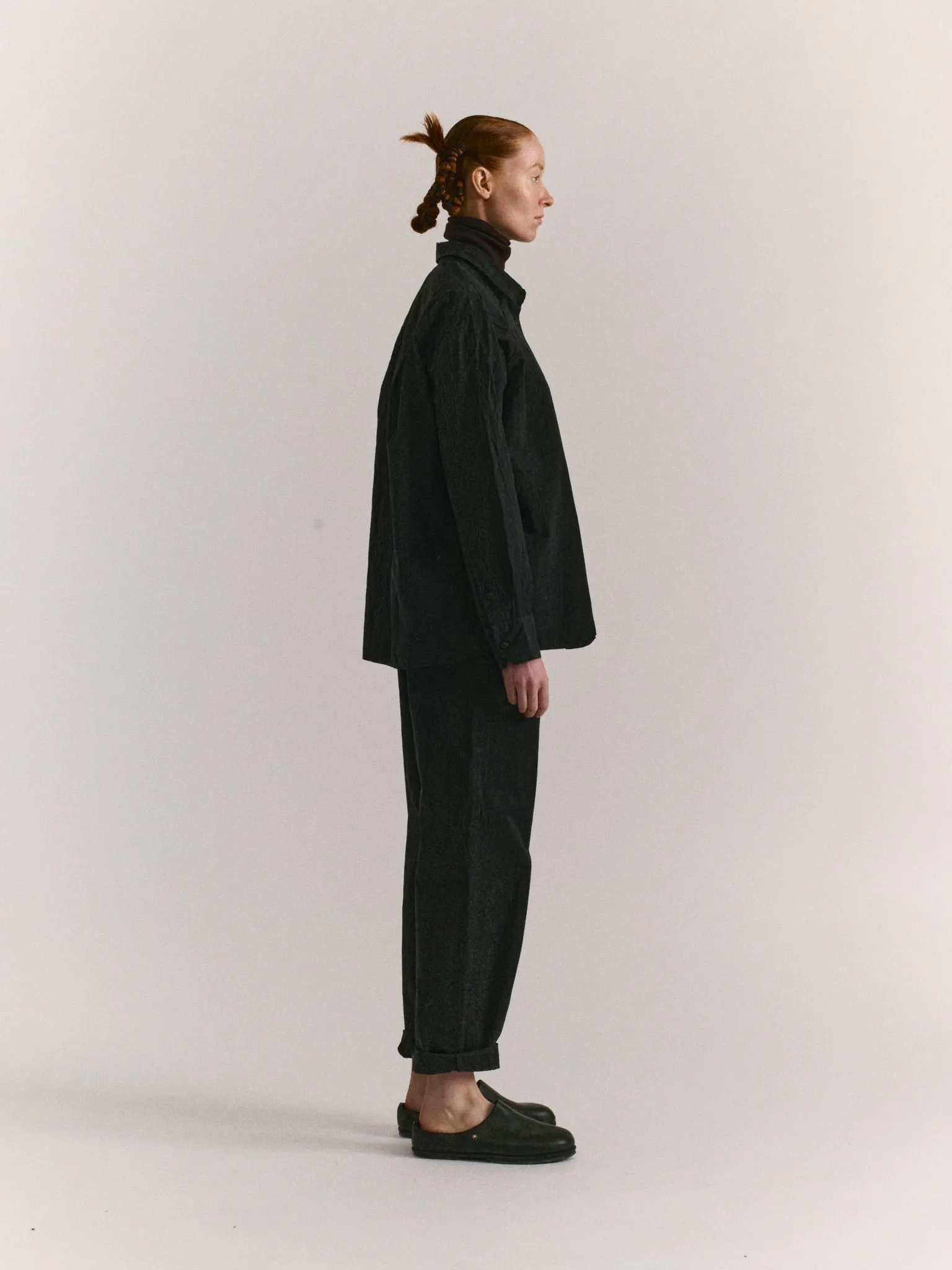 DRAYS SHIRT - PAPER COT - PITCH BLACK sold by Casey Casey product image thumbnail 3