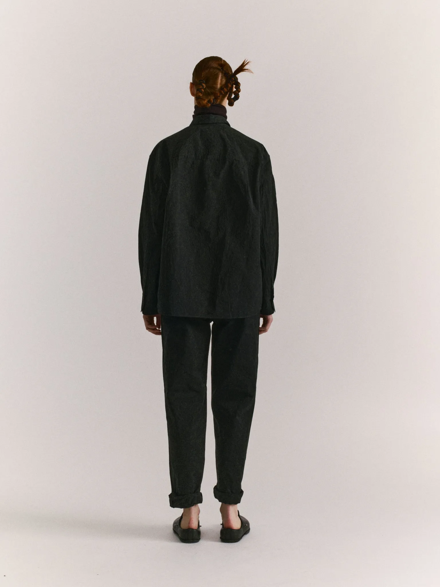 DRAYS SHIRT - PAPER COT - PITCH BLACK sold by Casey Casey product image thumbnail 4