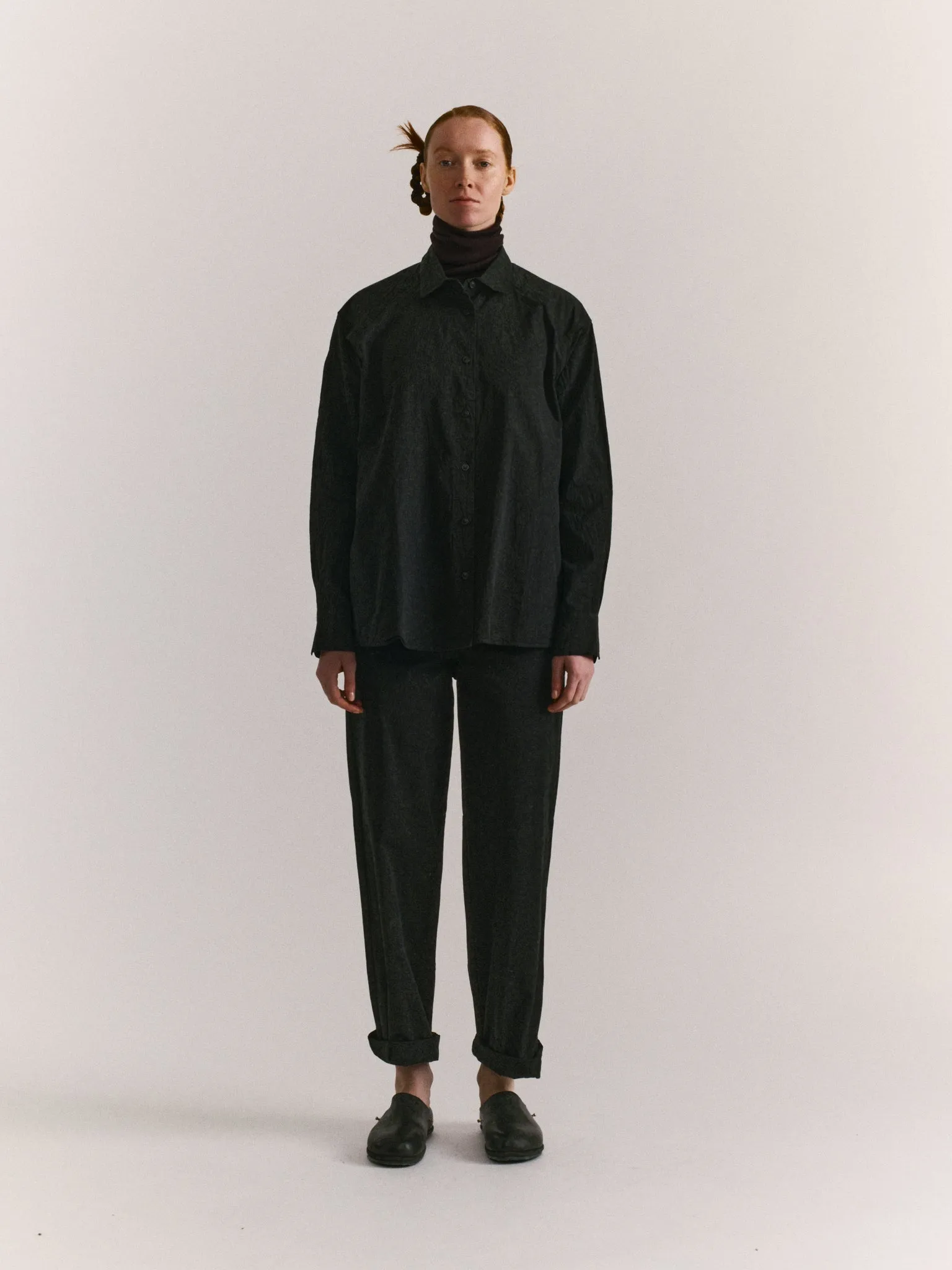 DRAYS SHIRT - PAPER COT - PITCH BLACK sold by Casey Casey product image thumbnail 2