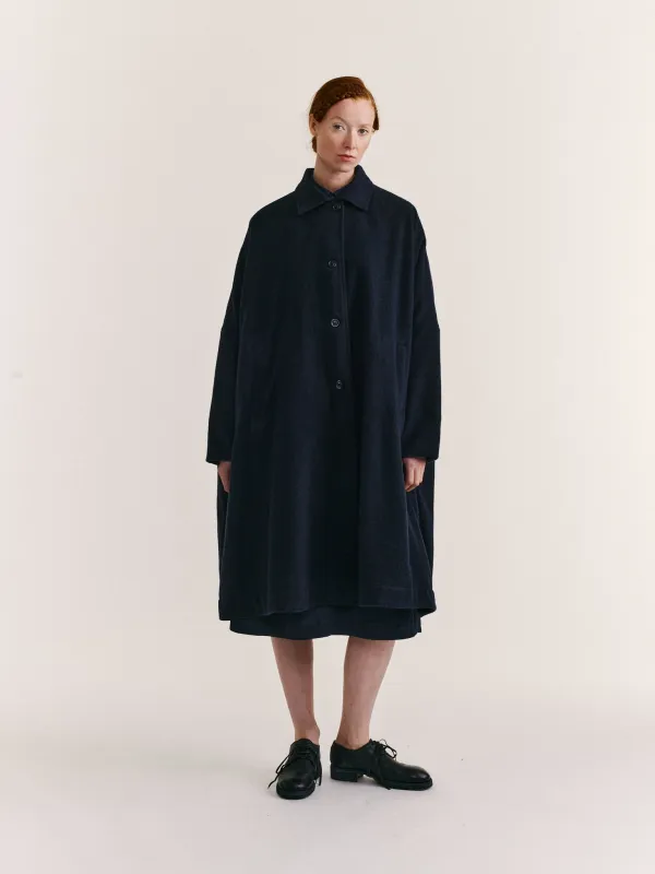 ATOMLESS COAT - PIN CHECK - BLUE CHECK sold by Casey Casey Womens