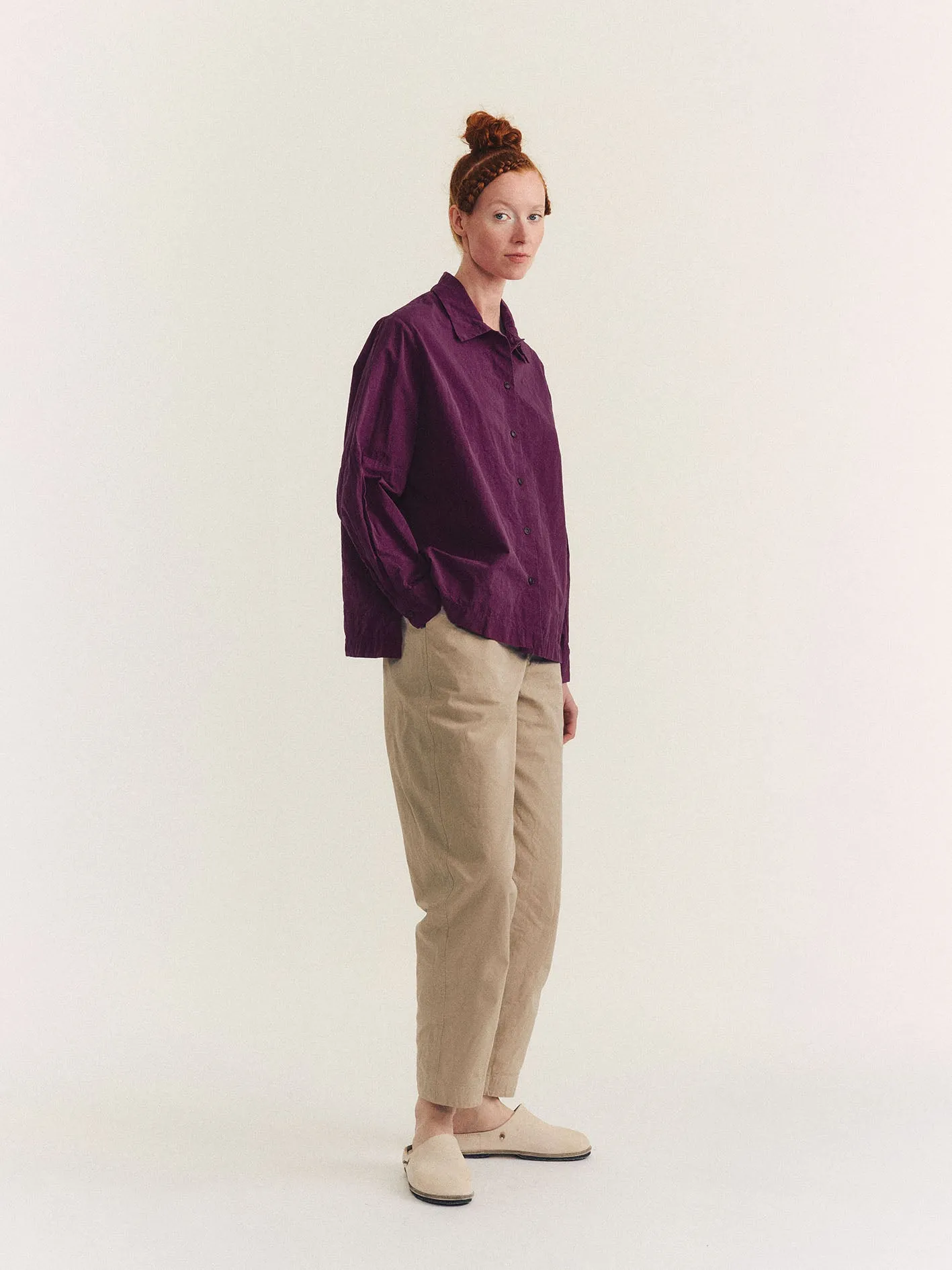 ELENA SHIRT - PAPER COT - BLACKBERRY sold by Casey Casey Womens product image thumbnail 2