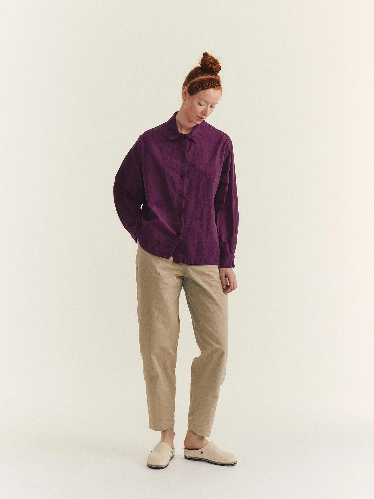 ELENA SHIRT - PAPER COT - BLACKBERRY sold by Casey Casey Womens product image thumbnail 3