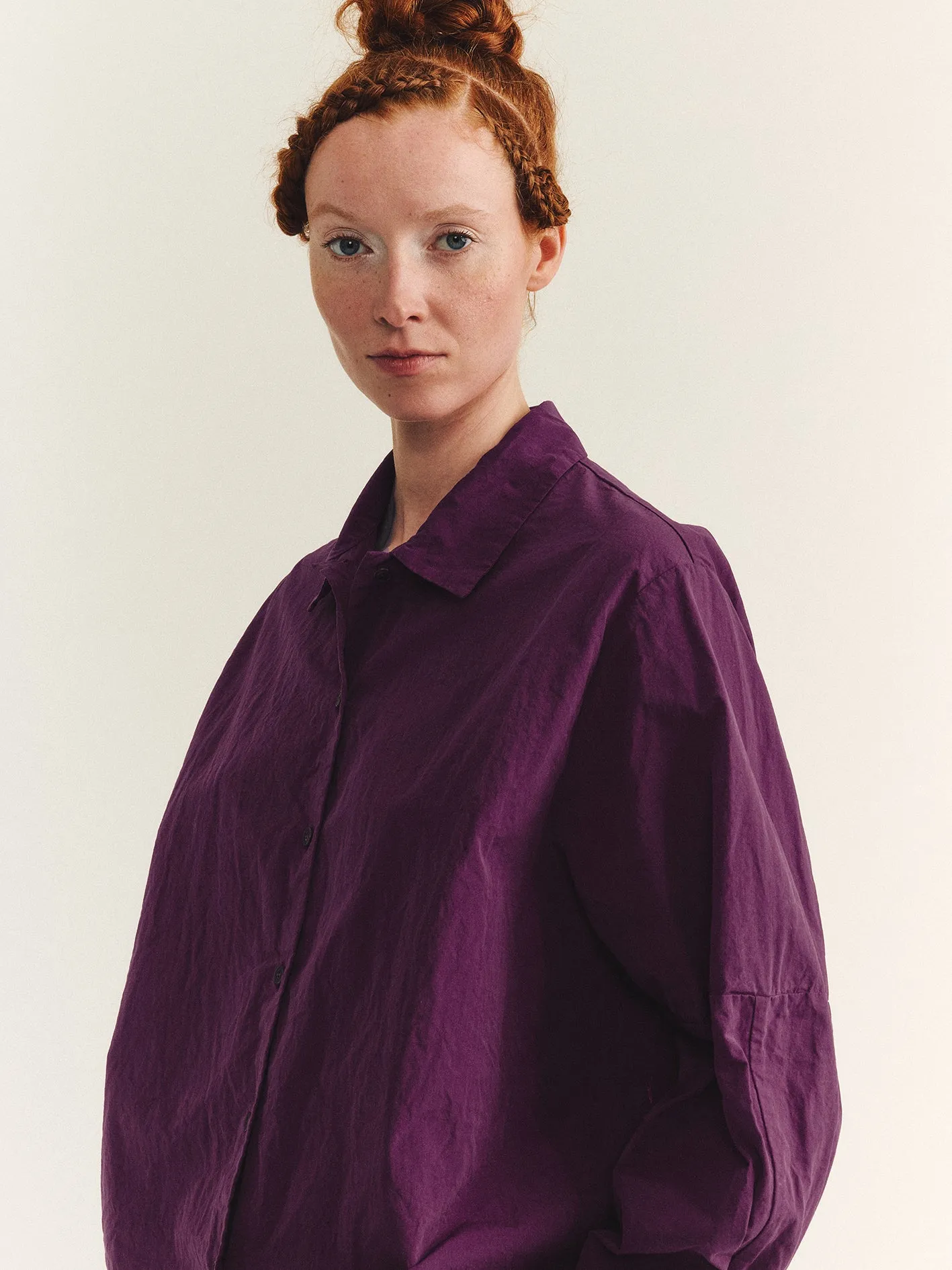 ELENA SHIRT - PAPER COT - BLACKBERRY sold by Casey Casey Womens product image thumbnail 4