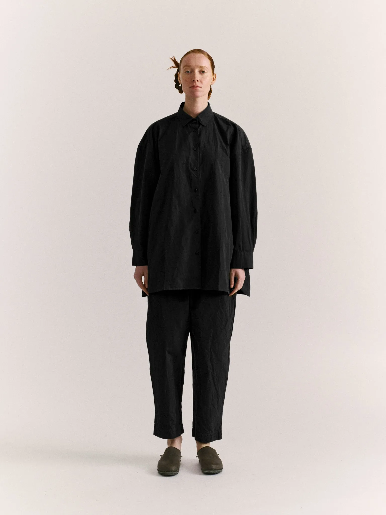 HAMNET SHIRT - PAPER COT - PITCH BLACK sold by Casey Casey product image thumbnail 3