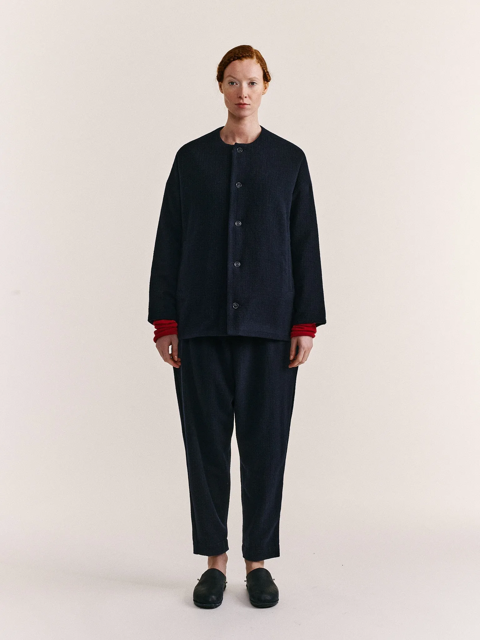 JULIA JACKET - PIN CHECK - BLUE CHECK sold by Casey Casey product image thumbnail 2