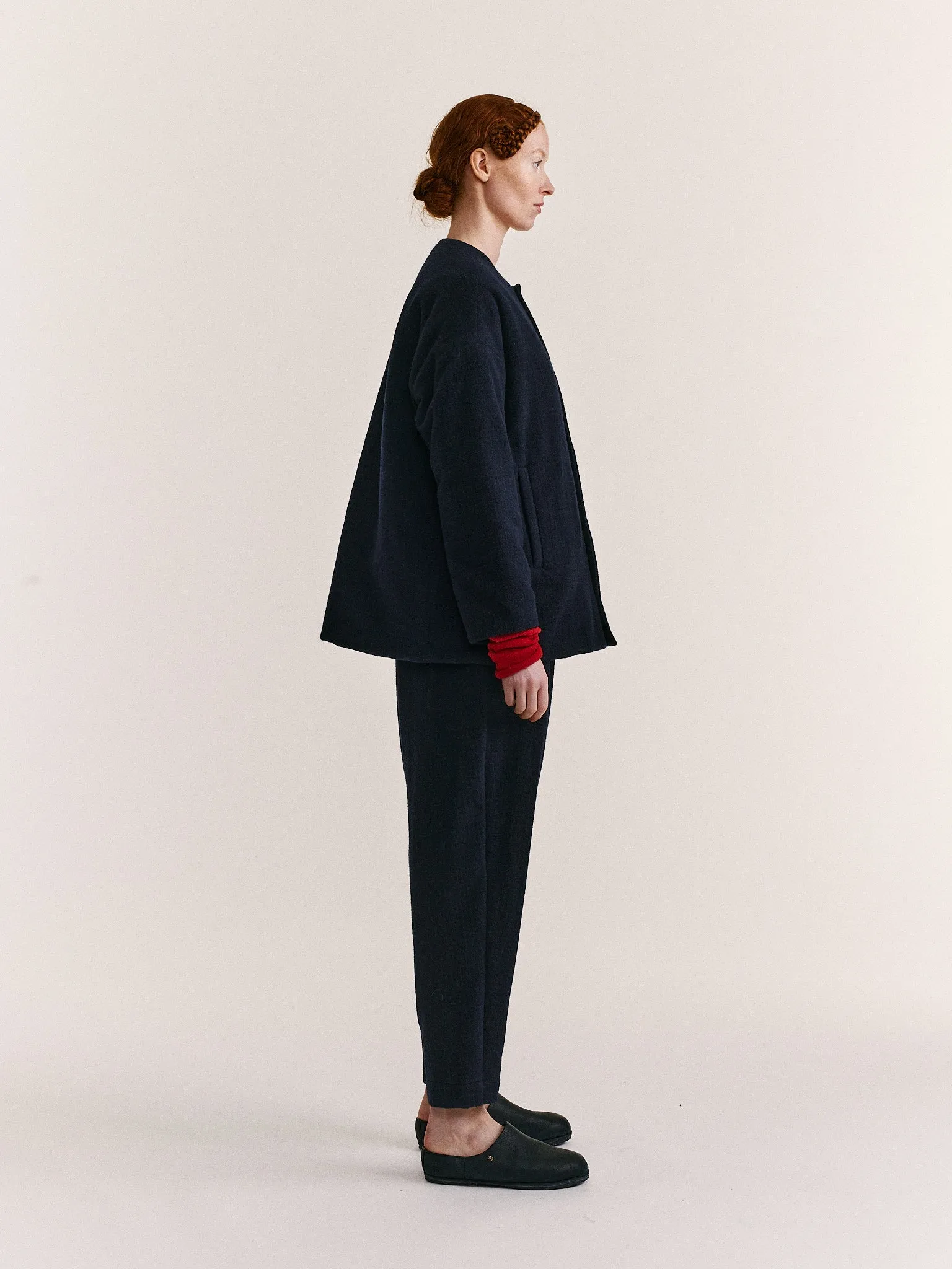 JULIA JACKET - PIN CHECK - BLUE CHECK sold by Casey Casey product image thumbnail 4