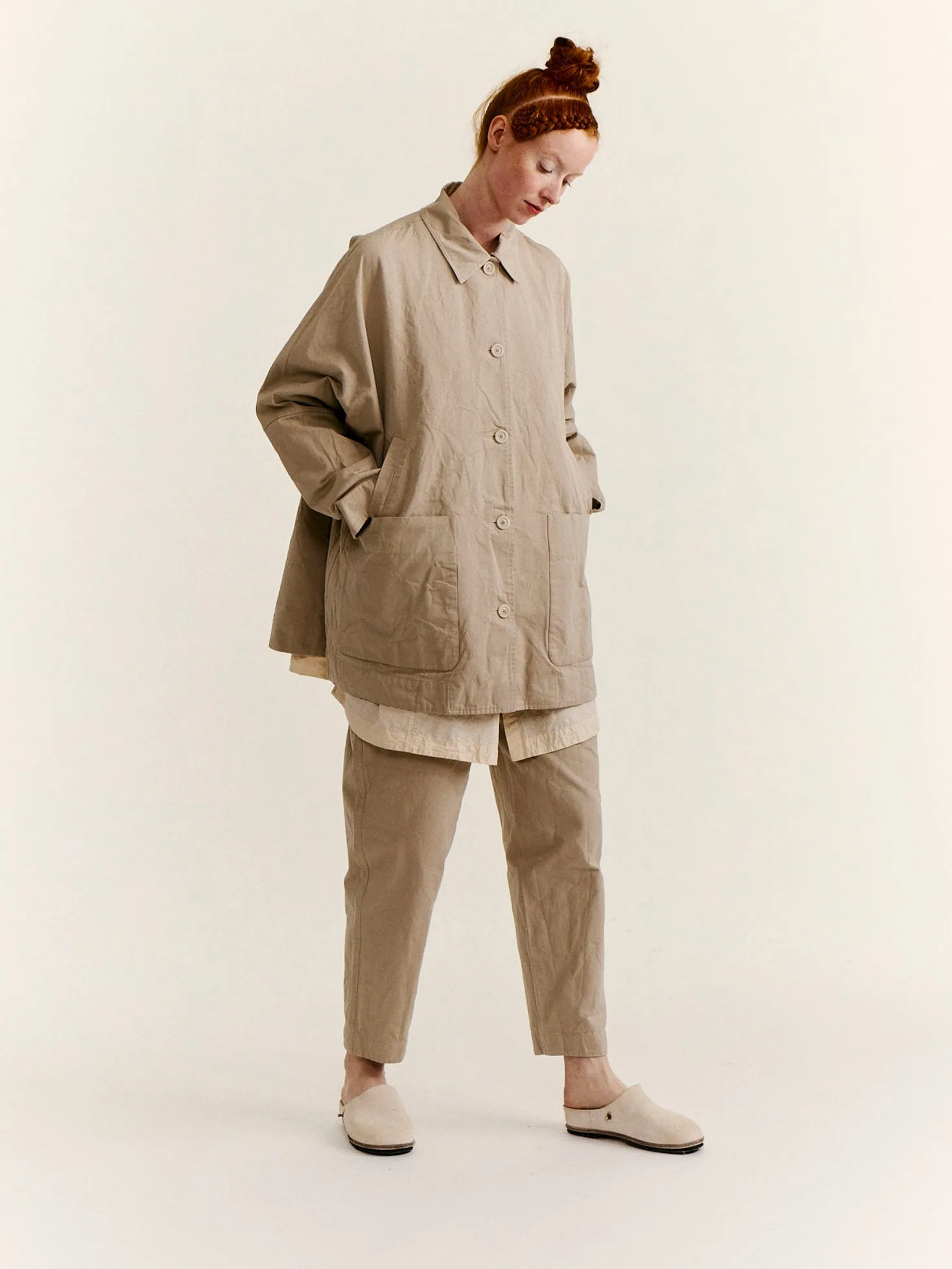 TATIANA JACKET - DOUBLE COT - OATMEAL sold by Casey Casey Womens