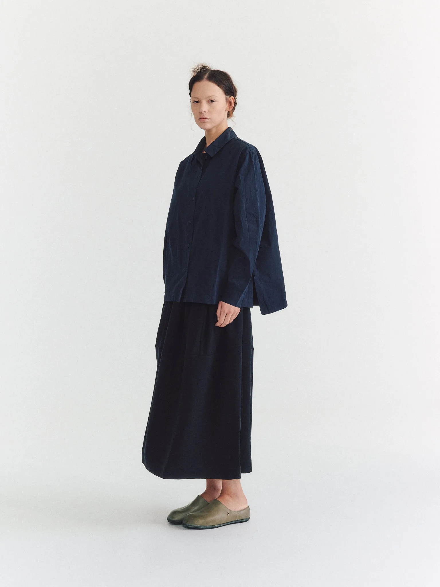 ELENA SHIRT - PAPER COT - NAVY sold by Casey Casey Womens product image thumbnail 5