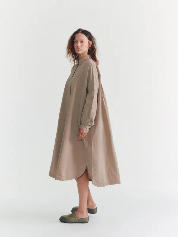 YURI DRESS - PAPER COT - OATMEAL made by Casey Casey