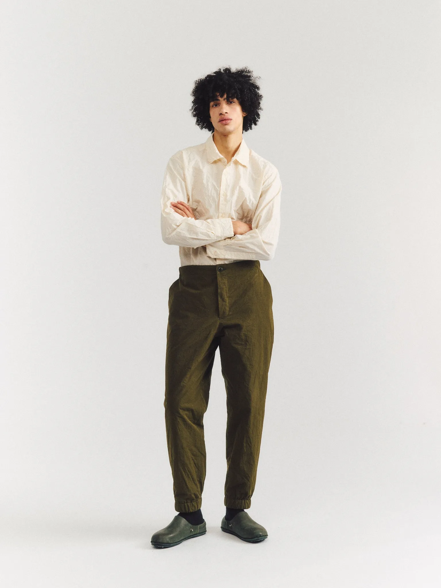 ISA PANT - PAPER COT - GREEN LAKE sold by Casey Casey Womens