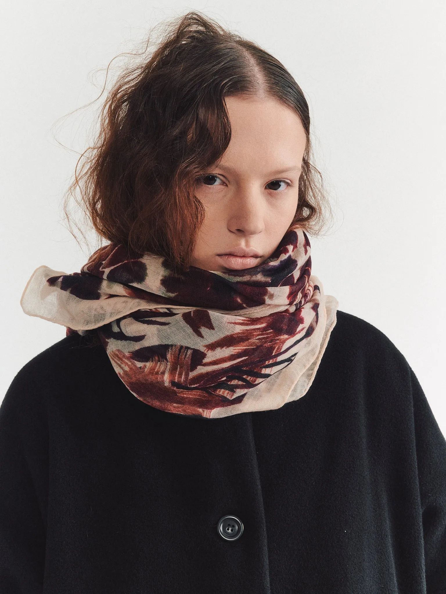 SQUARE SCARF -WOOLCASH - REDS sold by Casey Casey Womens product image thumbnail 4
