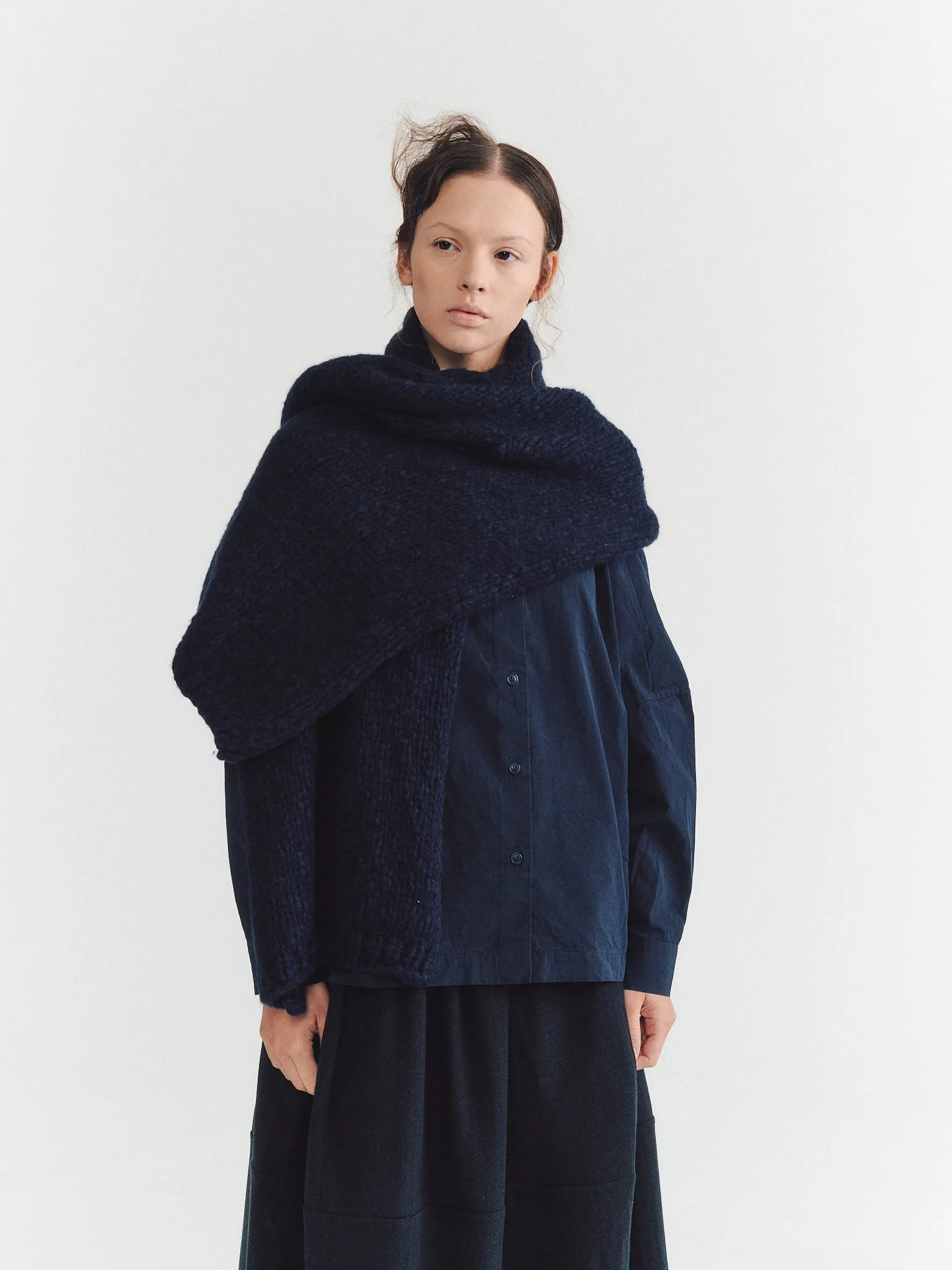 SCARF - SOFTY MALRED - NIGHT/NAVY sold by Casey Casey Womens