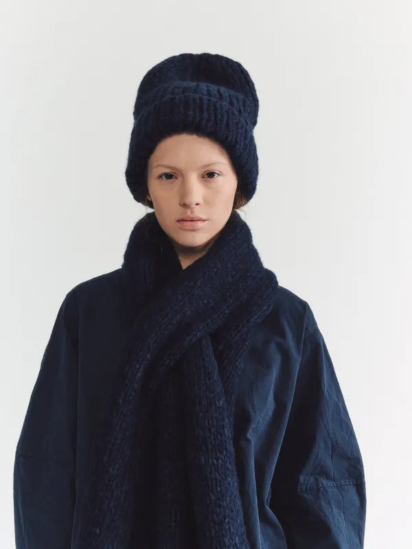 BEANIE - SOFTY MARLED - NIGHT/NAVY sold by Casey Casey Womens