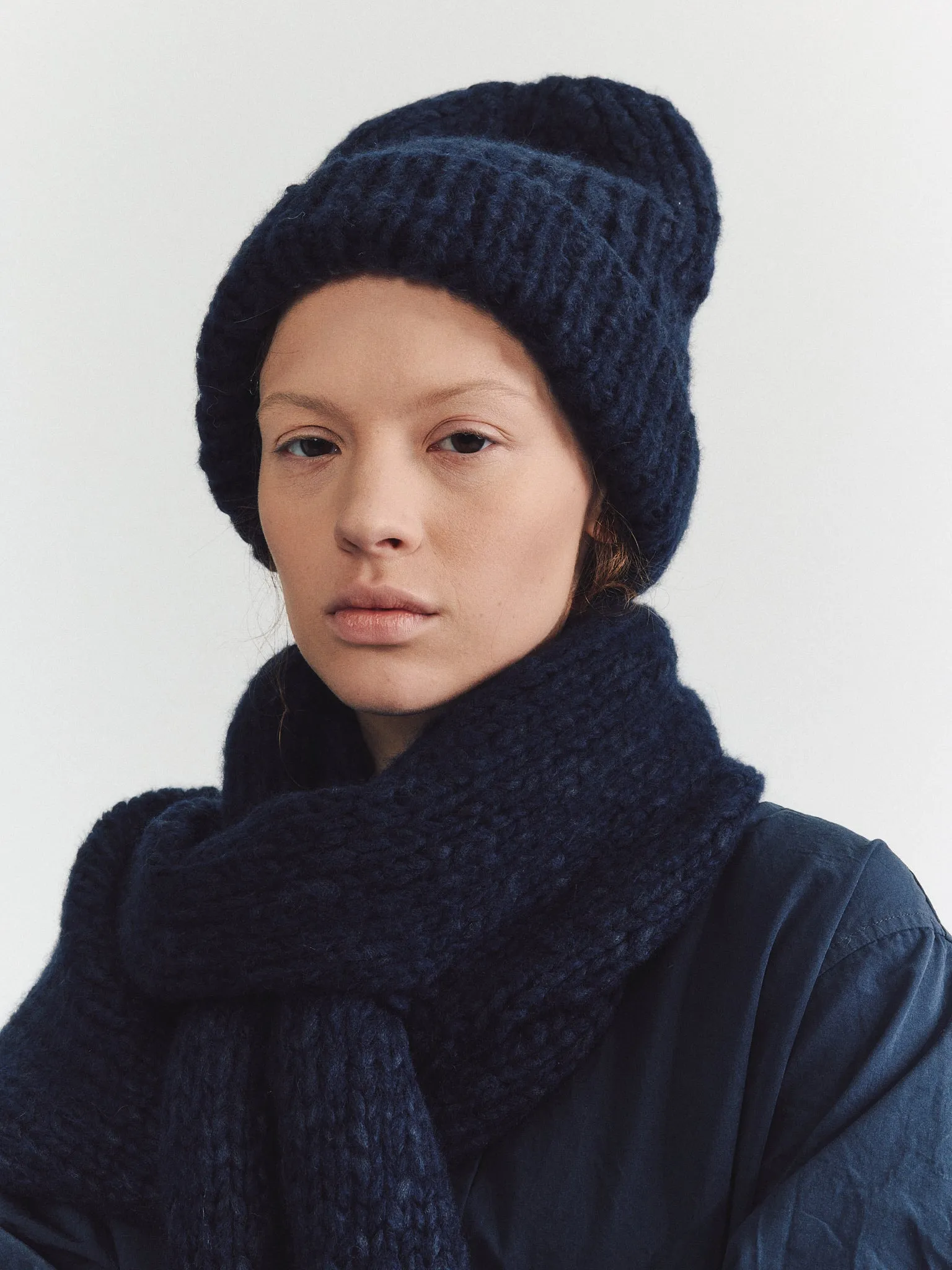 BEANIE - SOFTY MARLED - NIGHT/NAVY sold by Casey Casey Womens product image thumbnail 2