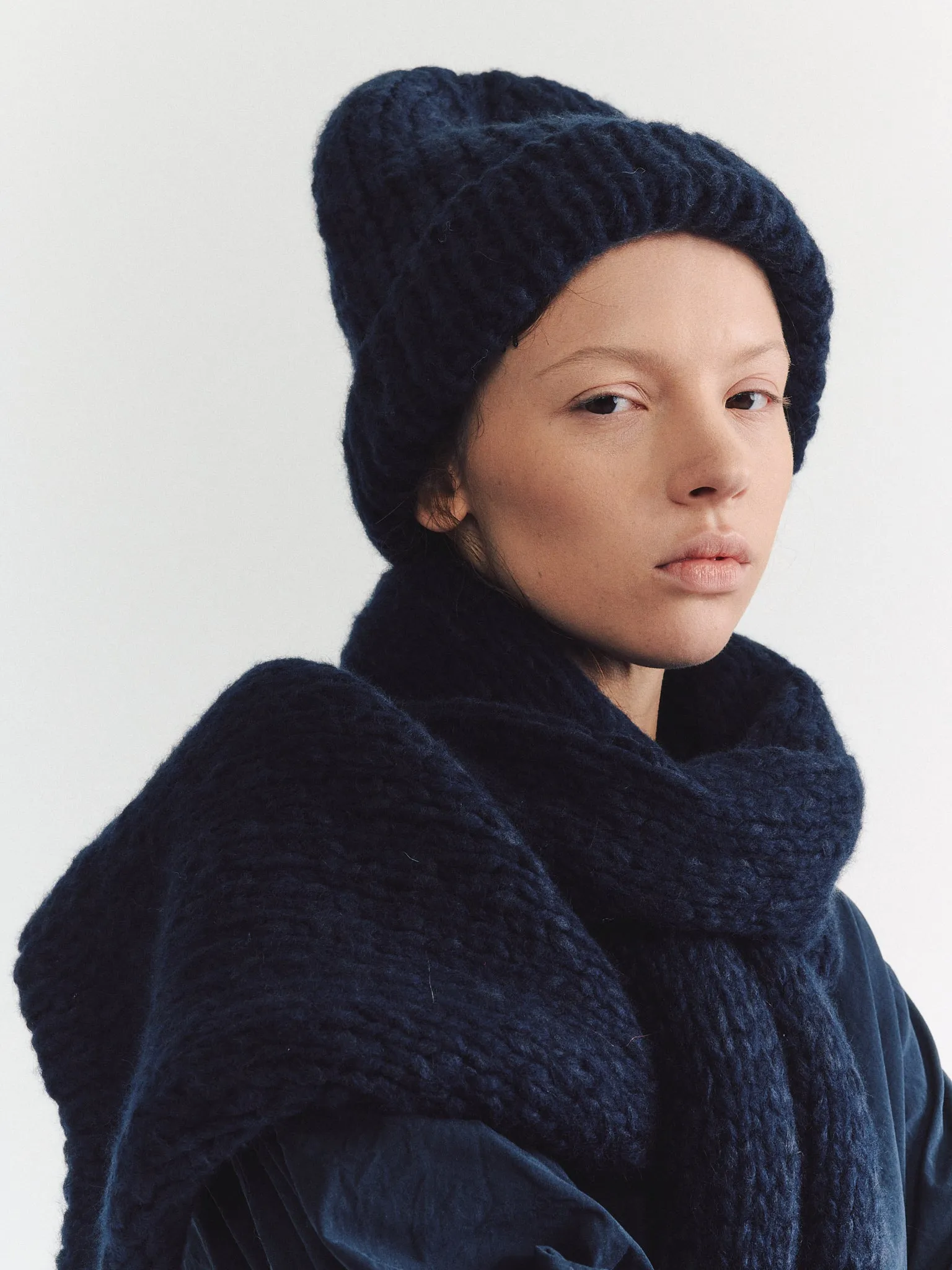 BEANIE - SOFTY MARLED - NIGHT/NAVY sold by Casey Casey Womens product image thumbnail 3